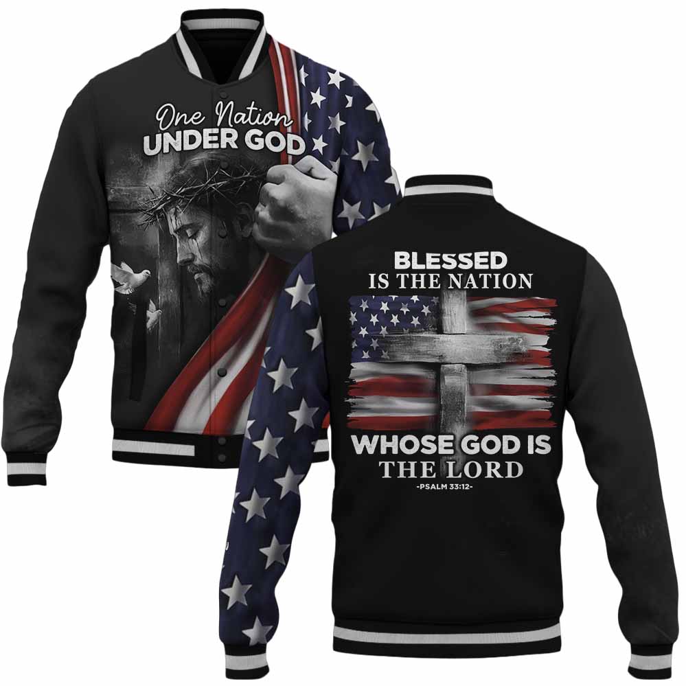 "Blessed In The Nation" Baseball Jacket