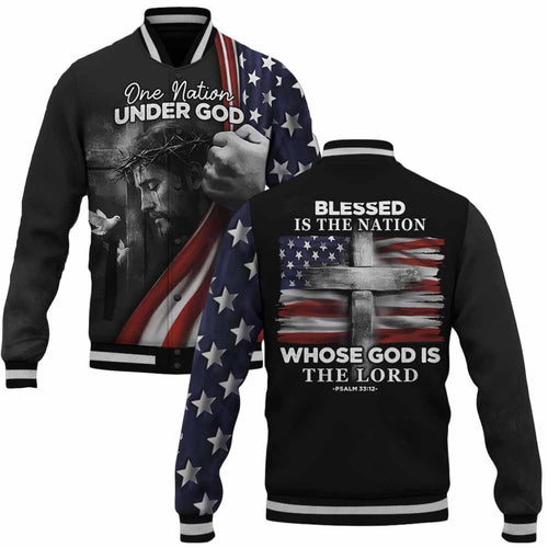 "Blessed In The Nation" Baseball Jacket
