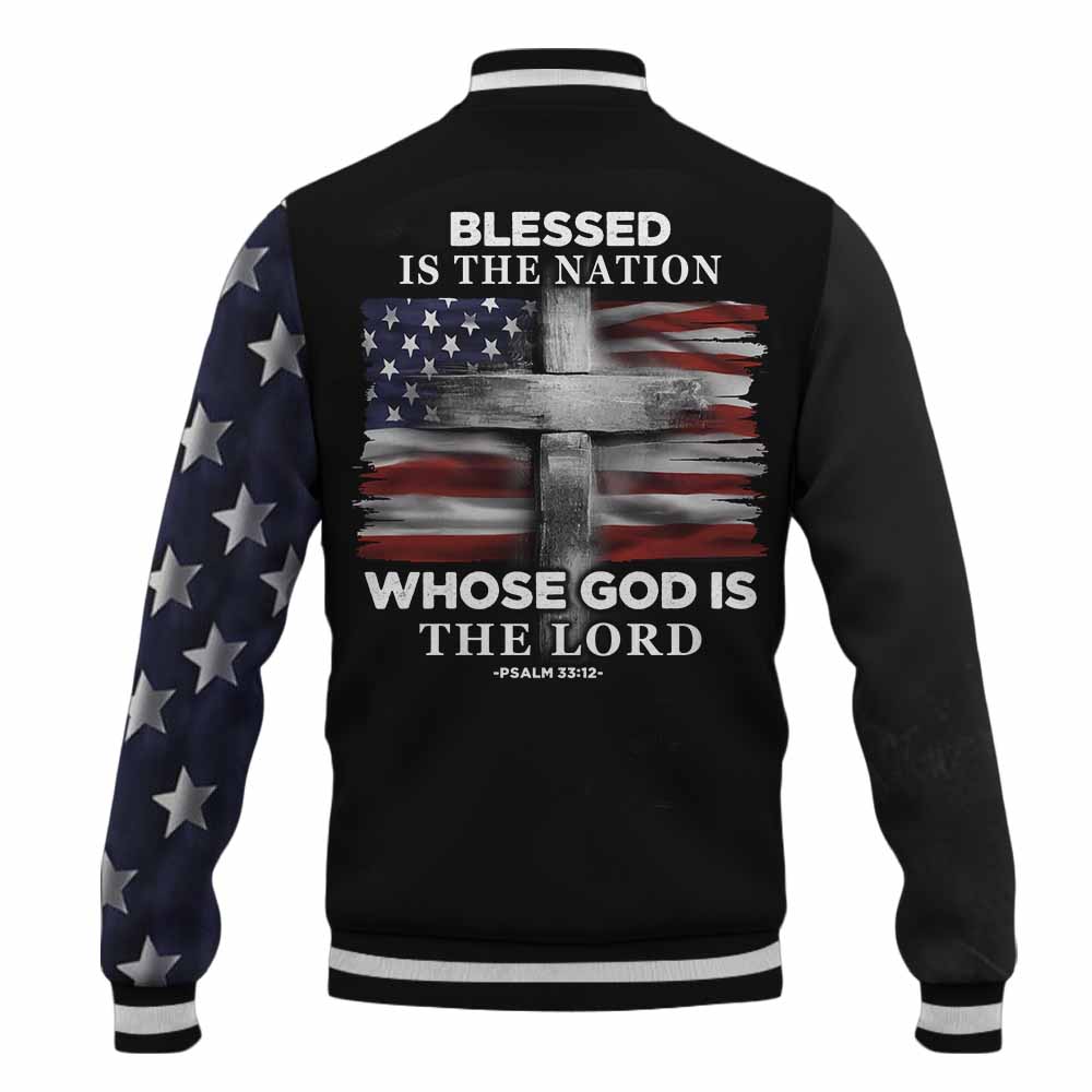 "Blessed In The Nation" Baseball Jacket