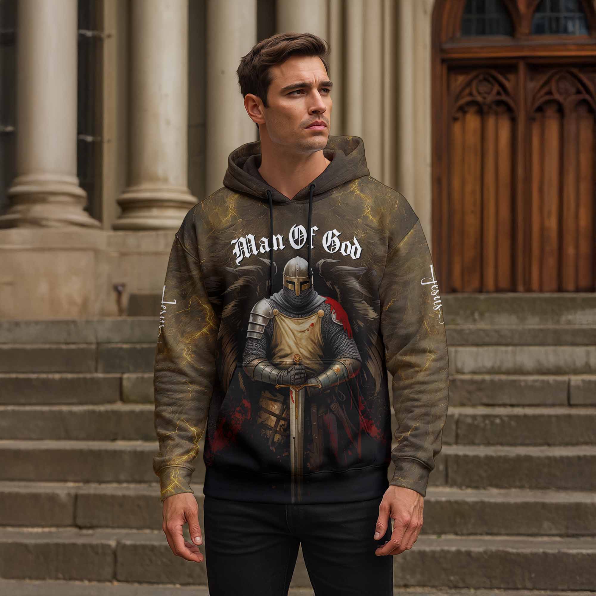 "Man Of God The Jesus Inside Me" Hoodie