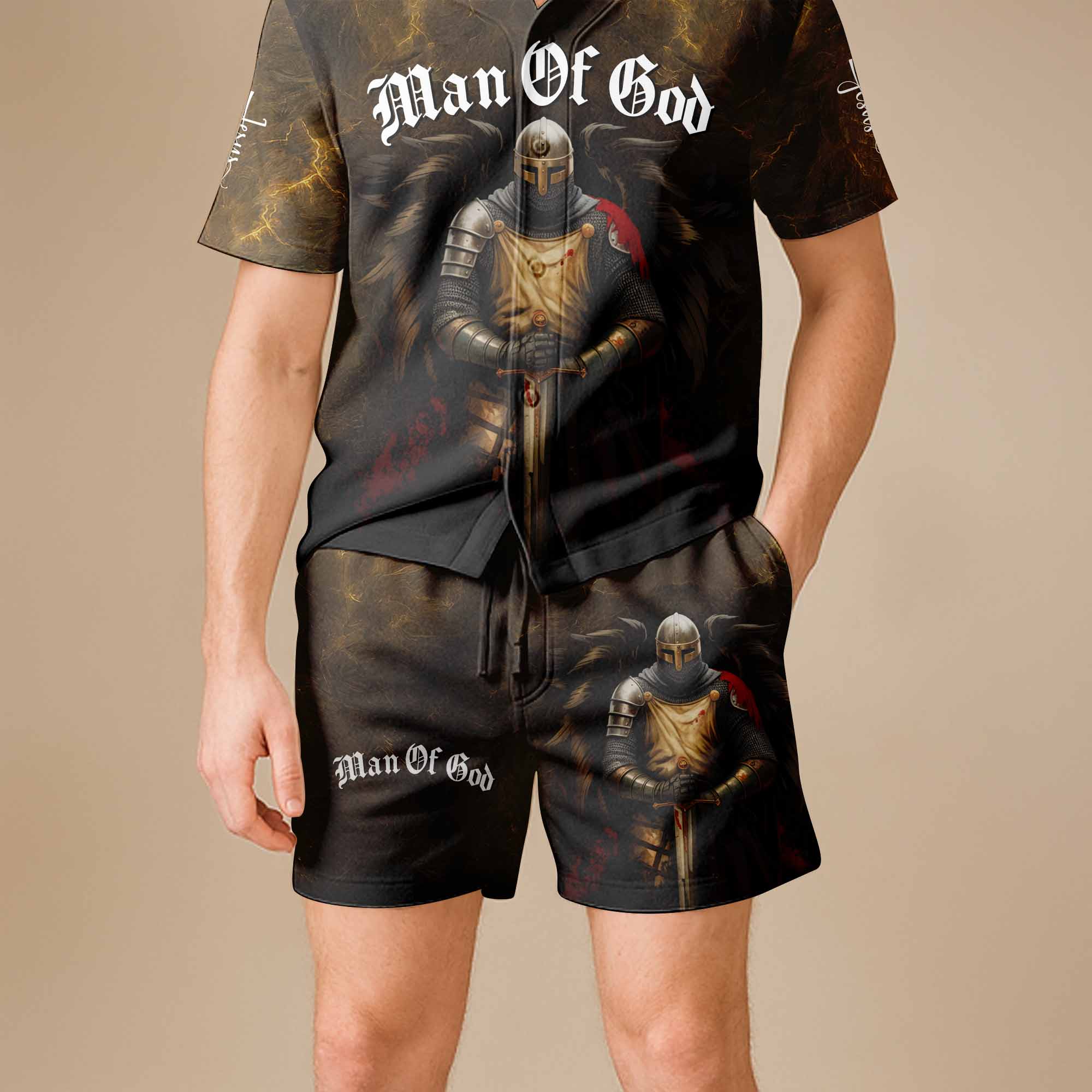 "Man Of God The Jesus Inside Me" Shorts