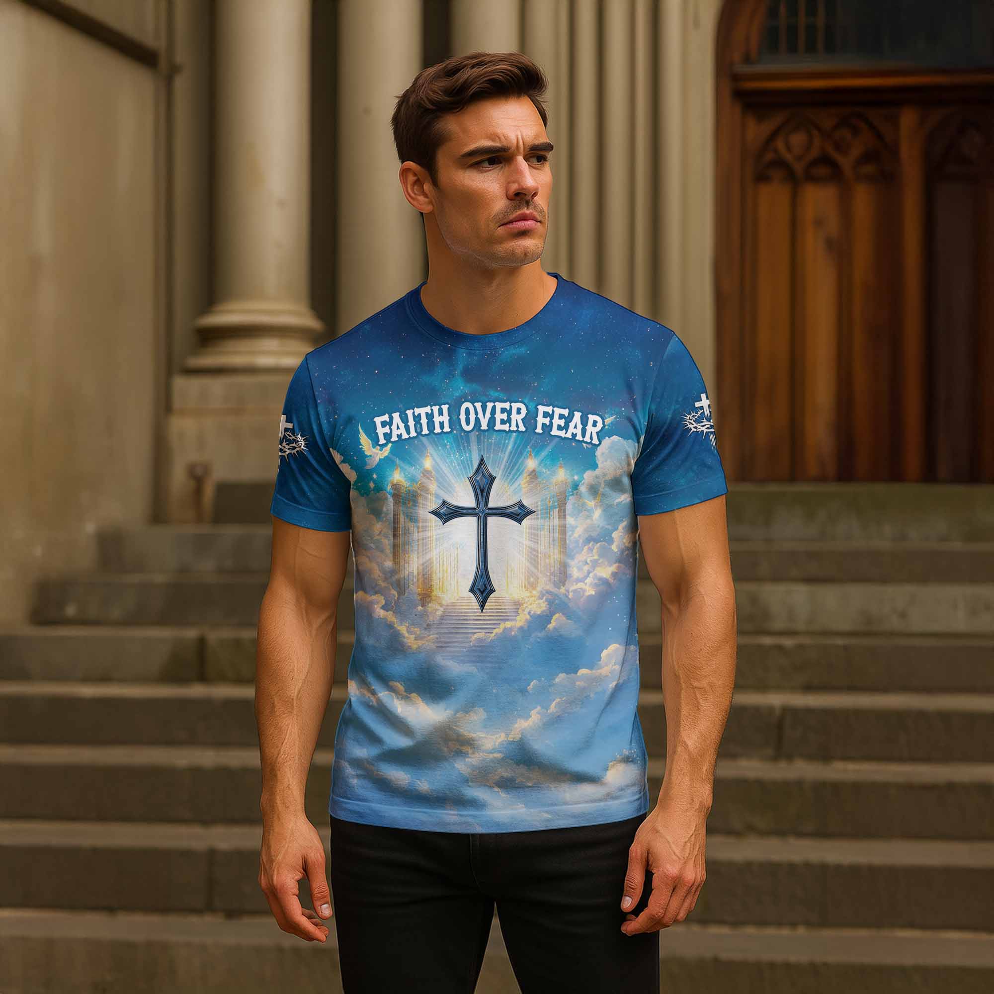 Faith Unlocks The Door T-shirt