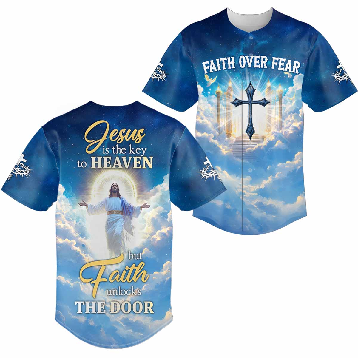 "Faith Unlocks The Door" Baseball Jersey
