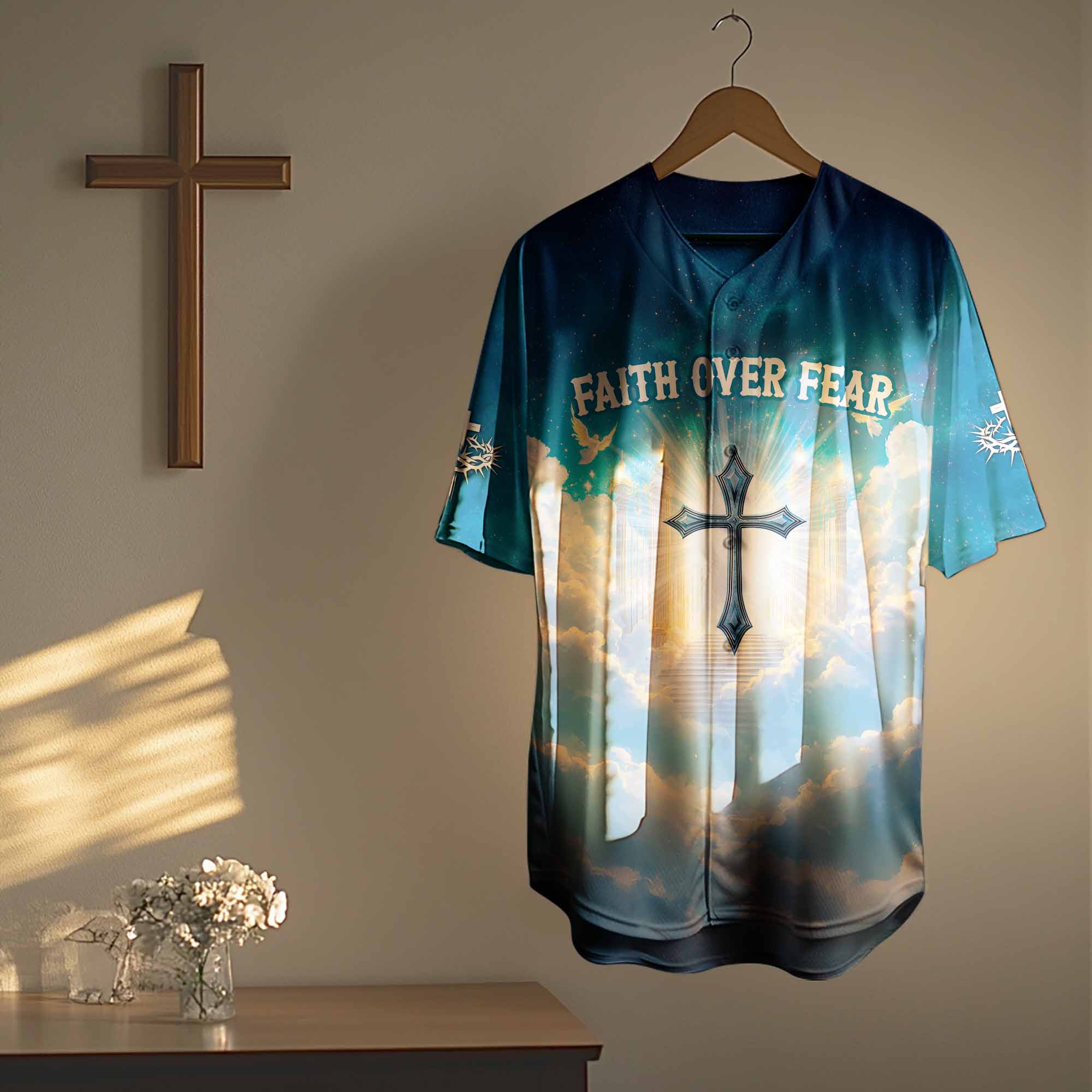 "Faith Unlocks The Door" Baseball Jersey