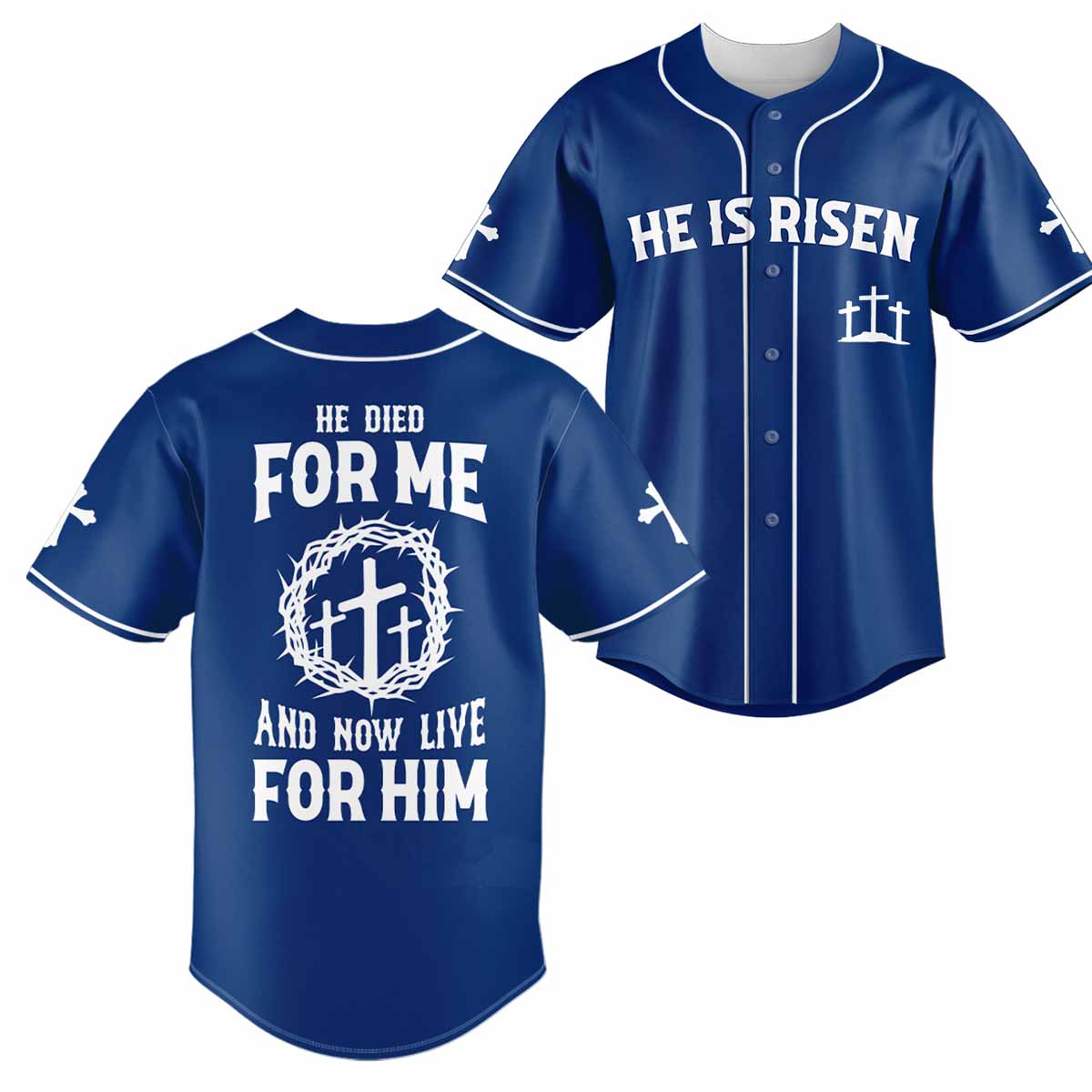 "He Died For Me" Baseball Jersey