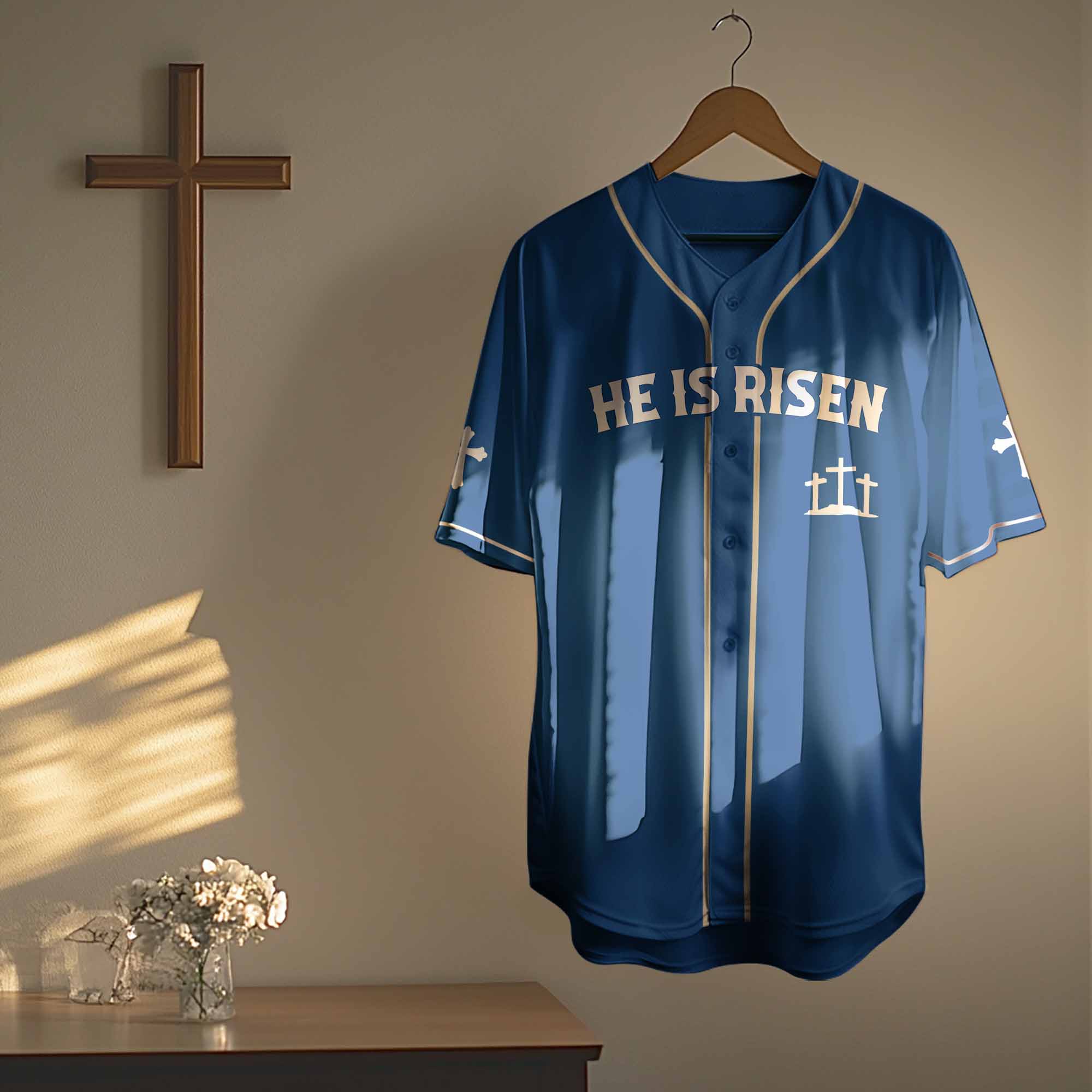 "He Died For Me" Baseball Jersey