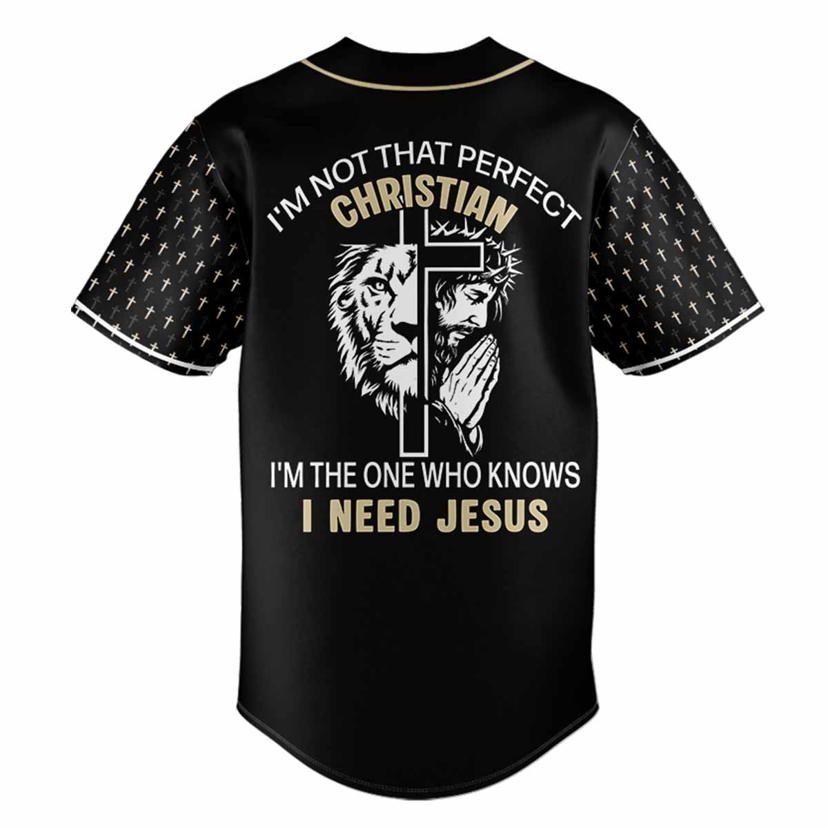 "I Need Jesus" Baseball Jersey
