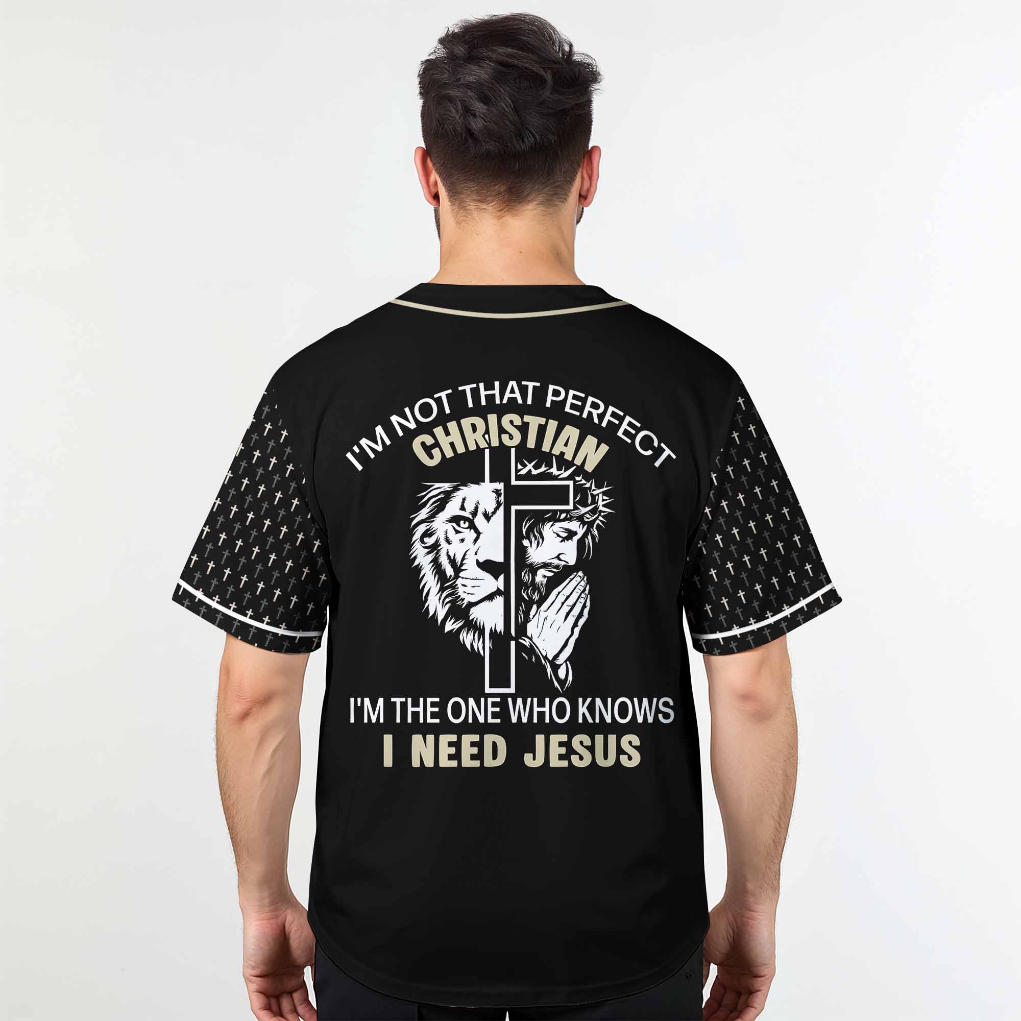 "I Need Jesus" Baseball Jersey