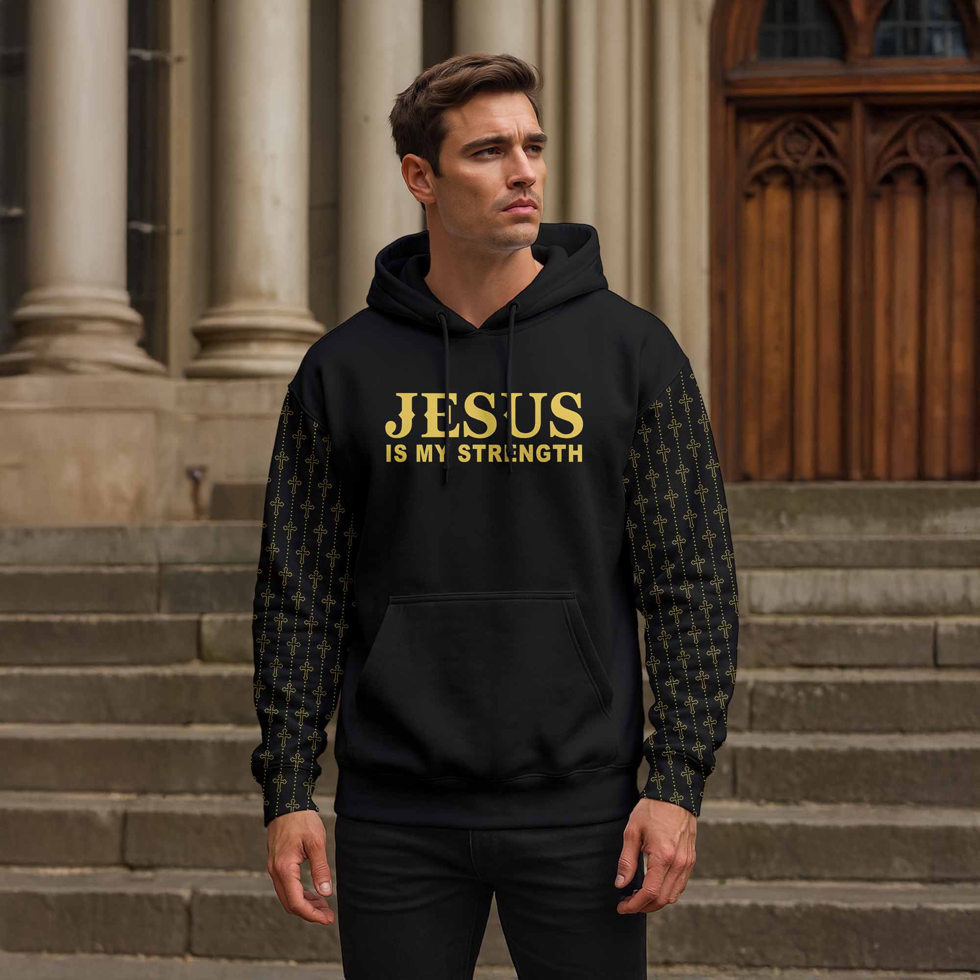 Jesus Is My Strength Hoodie & Jogger Bundle