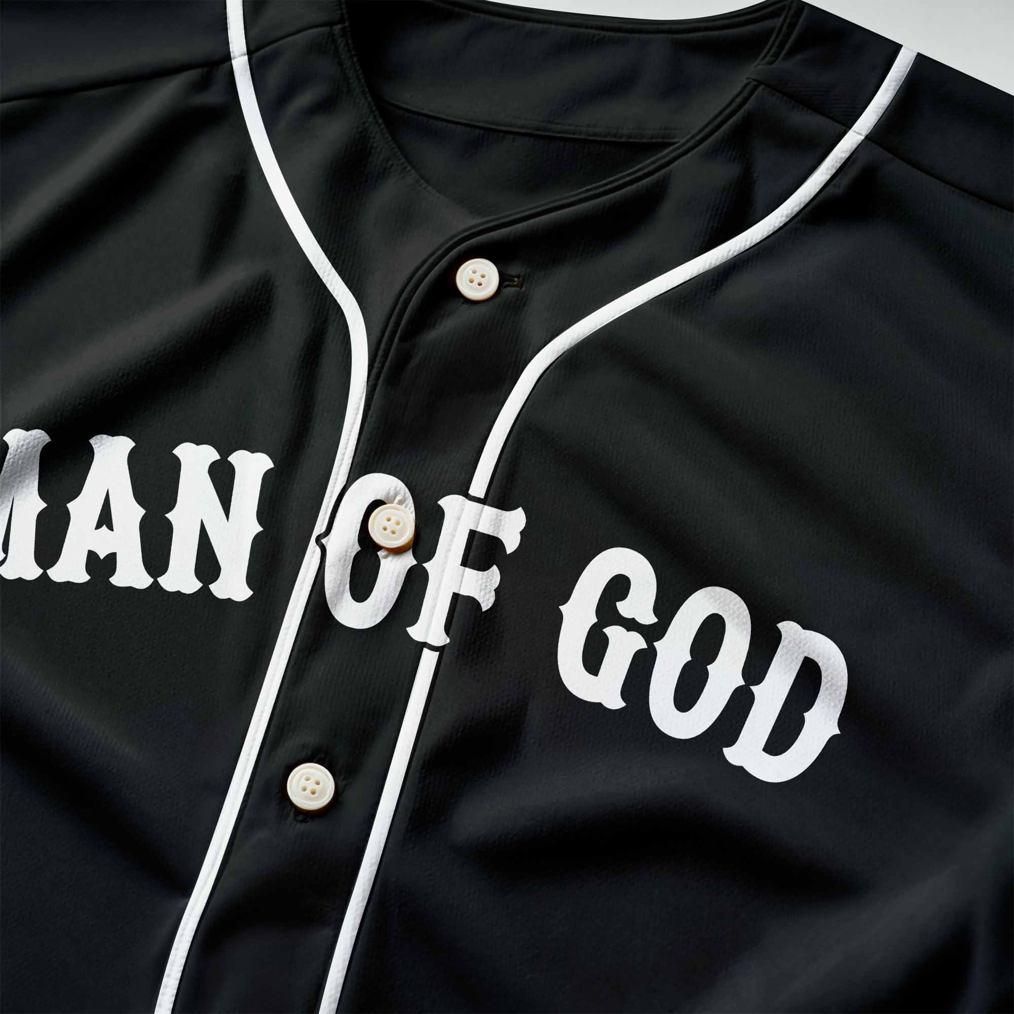 "God Is My Refuge" Baseball Jersey