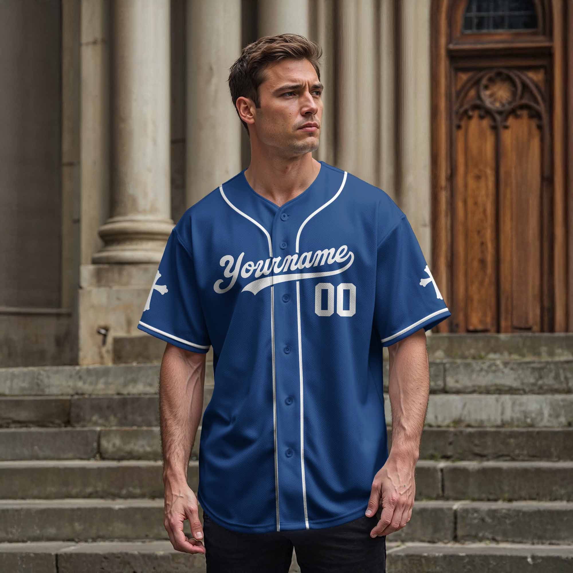 "He Died For Me" Baseball Jersey Personalized