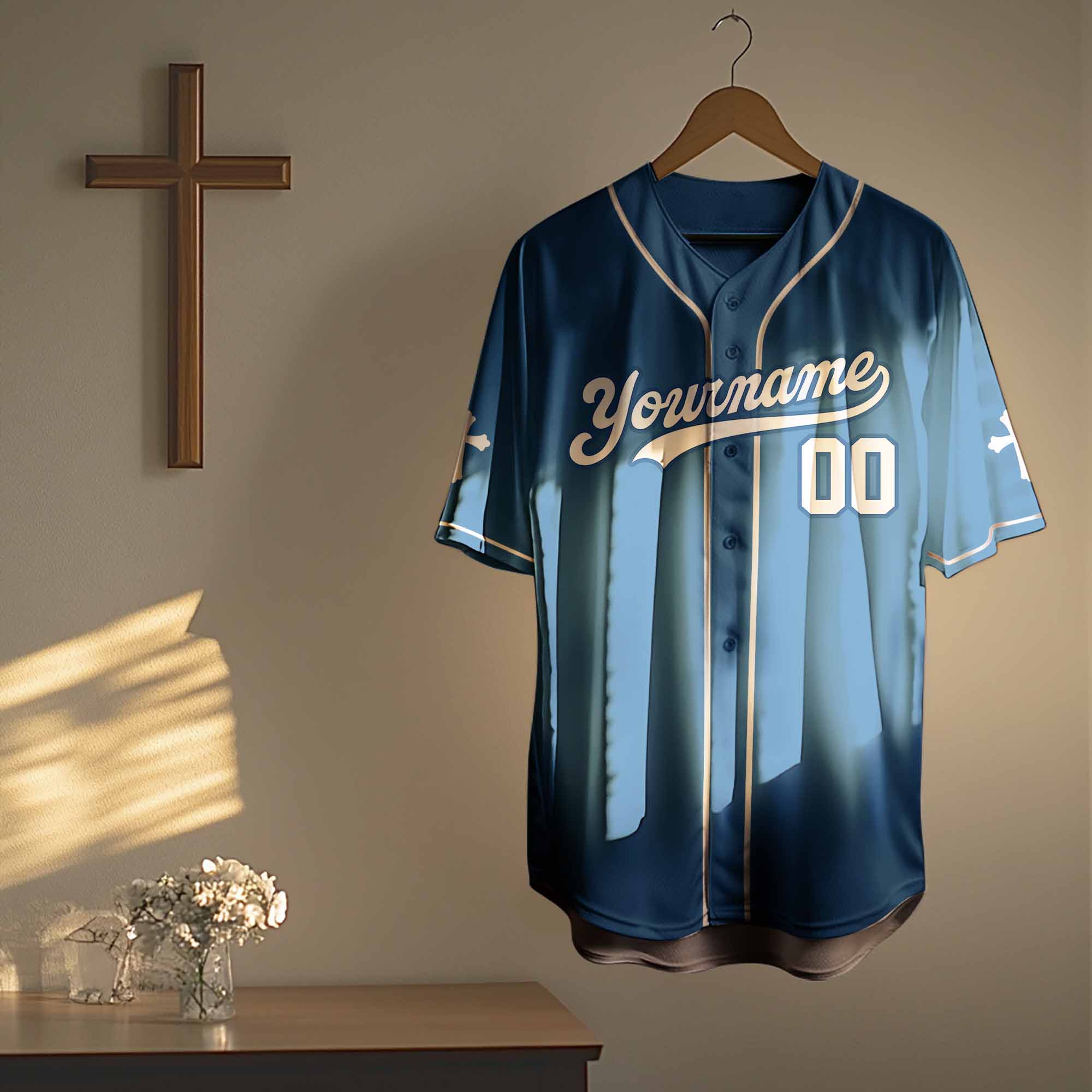 "He Died For Me" Baseball Jersey Personalized