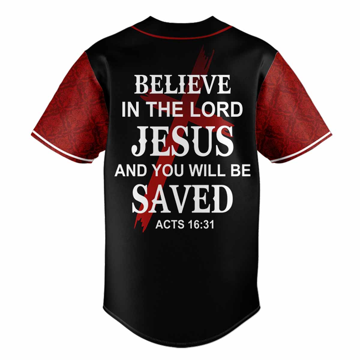 "Believe In The Lord" Baseball Jersey Personalized