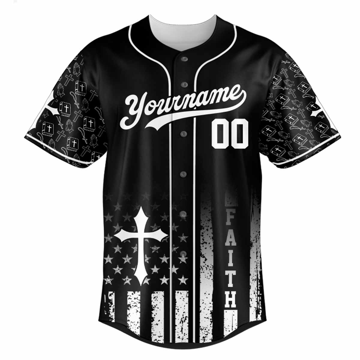 "God Is My Refuge" Baseball Jersey Personalized