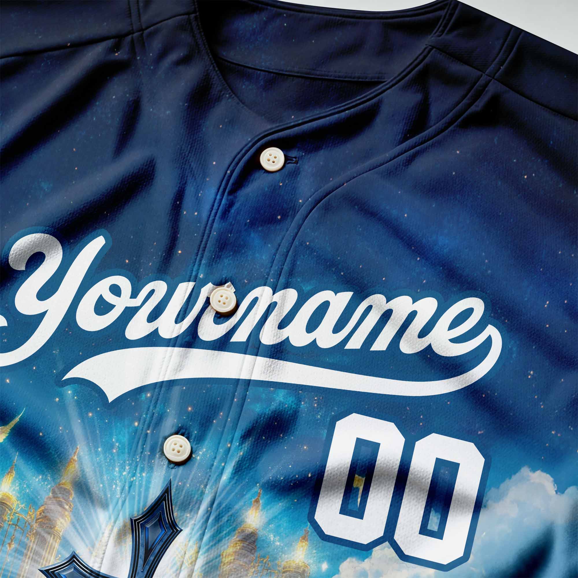 "Faith Unlocks The Door" Baseball Jersey Personalized