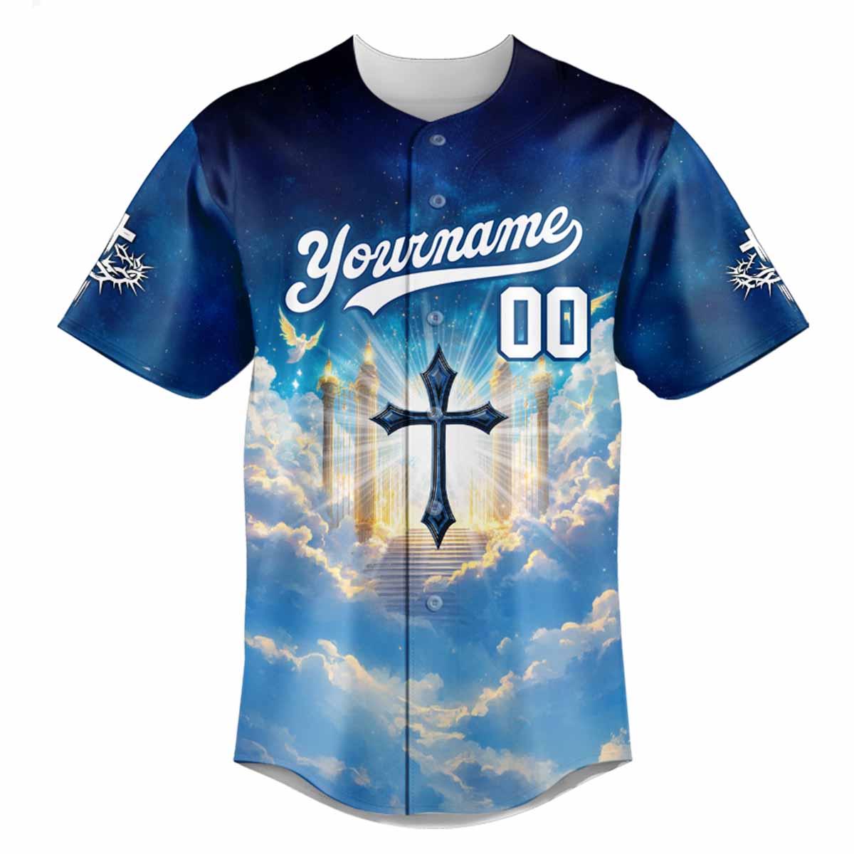 "Faith Unlocks The Door" Baseball Jersey Personalized