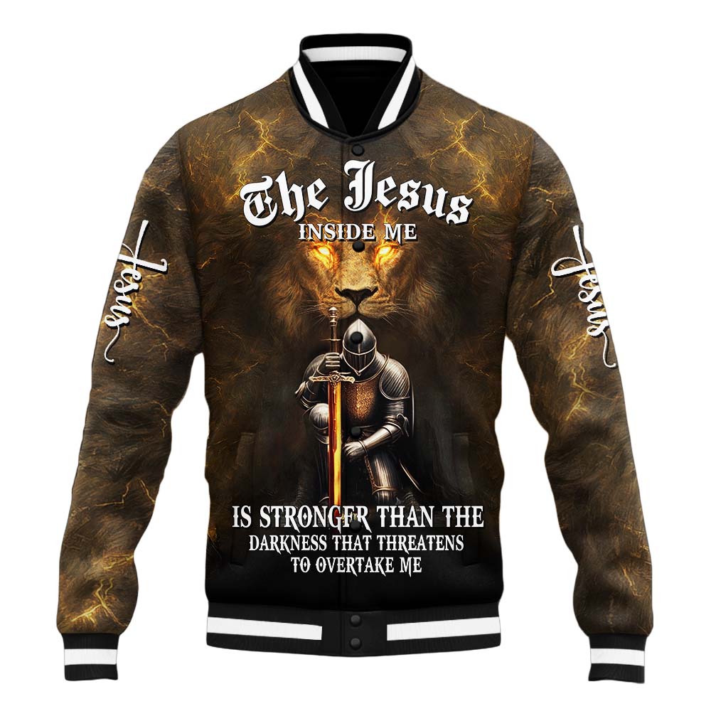 The Jesus Inside Me Baseball Jacket