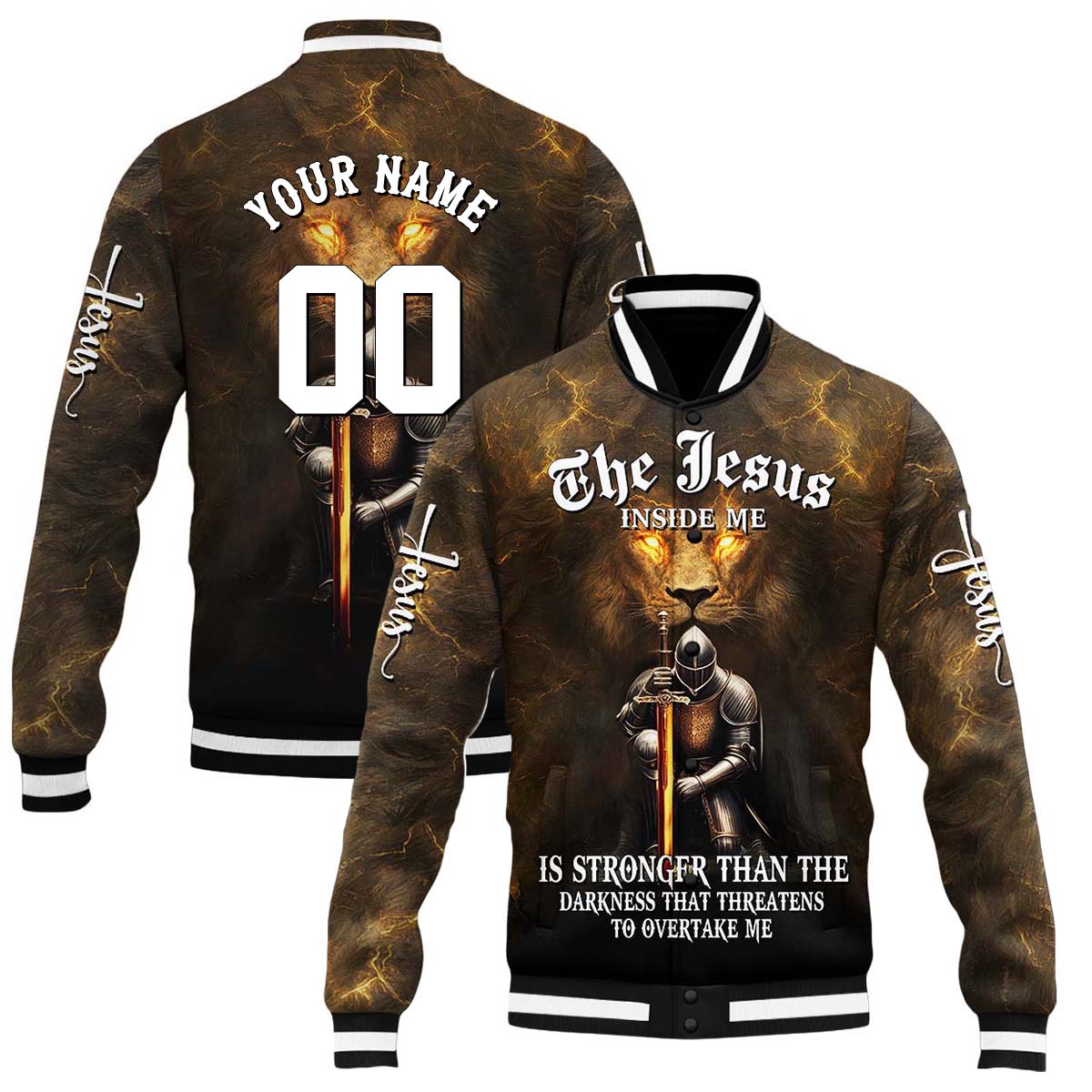The Jesus Inside Me Baseball Jacket
