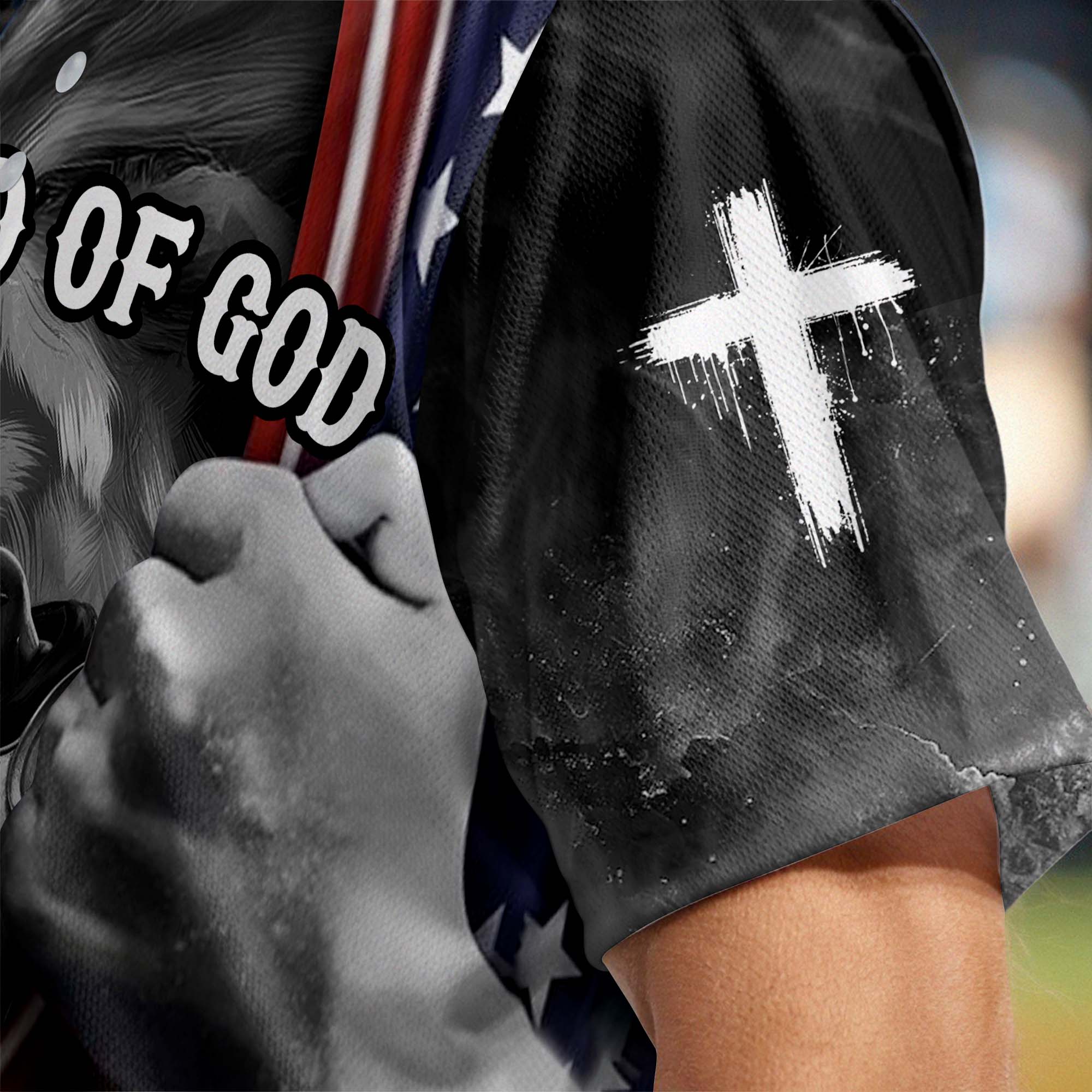 A Child Of God A man Of Faith A Warrior Of Christ Baseball Jersey