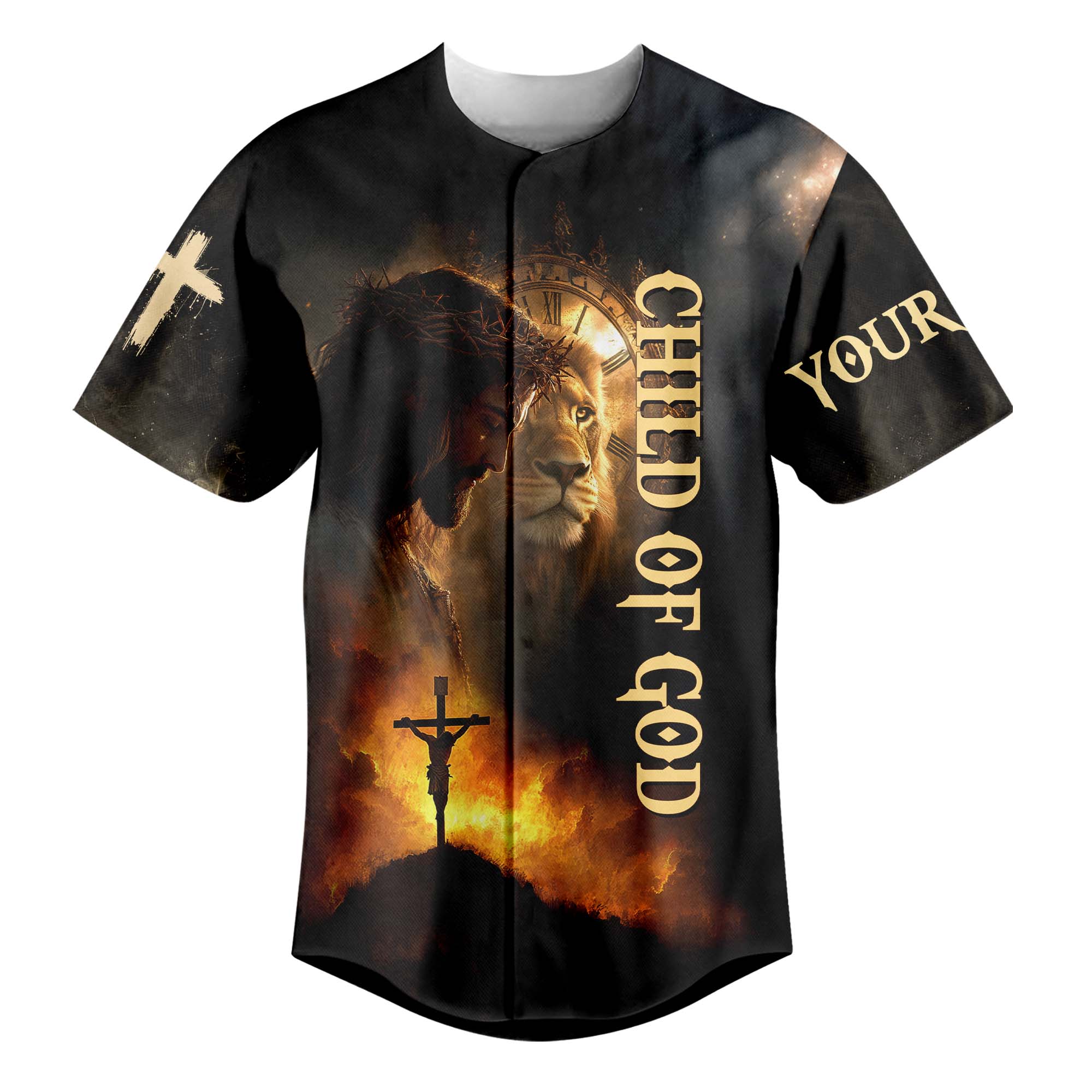 Child Of God Custom Name Baseball Jersey