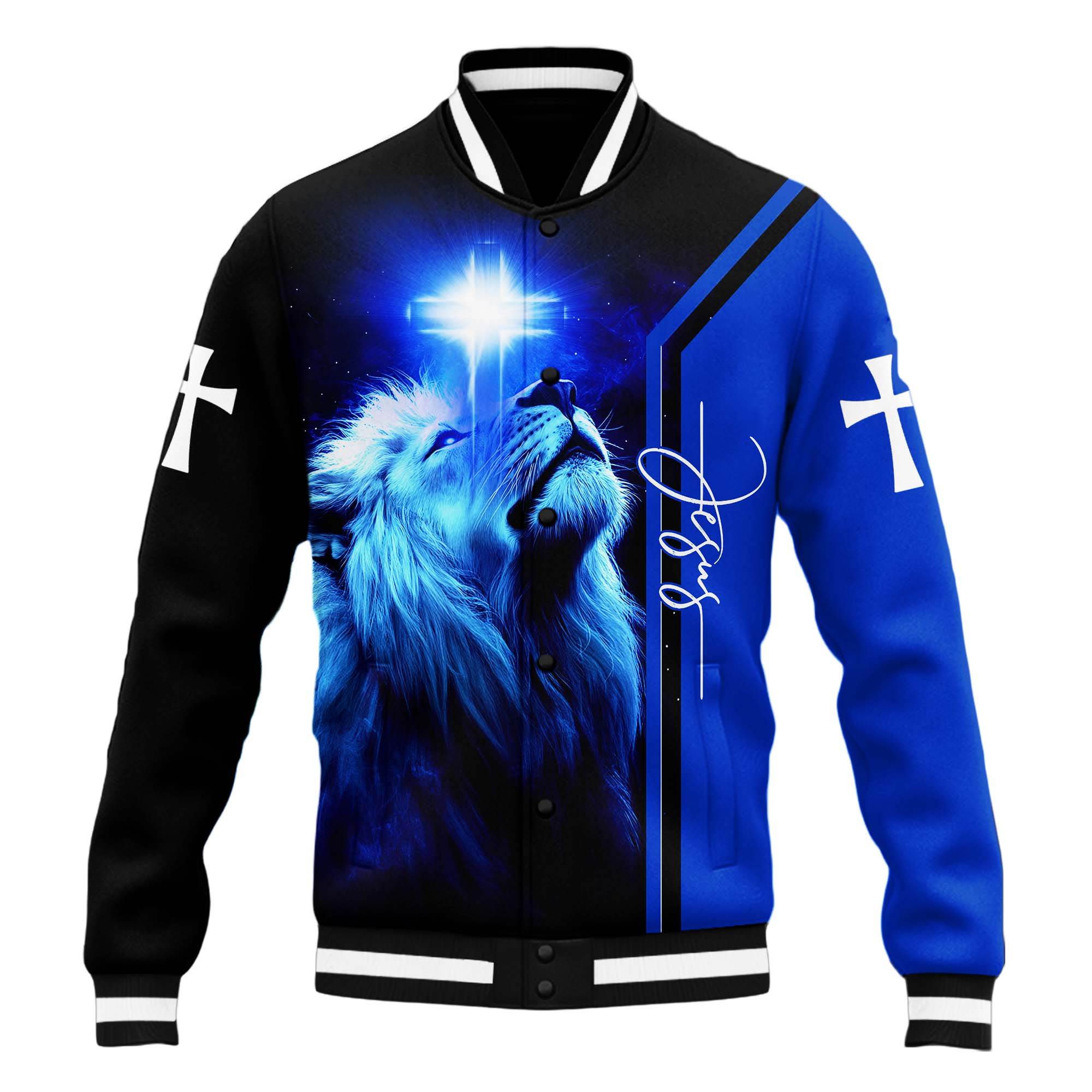 The Heavens Are Roaring The Praise of His Glory Baseball Jacket