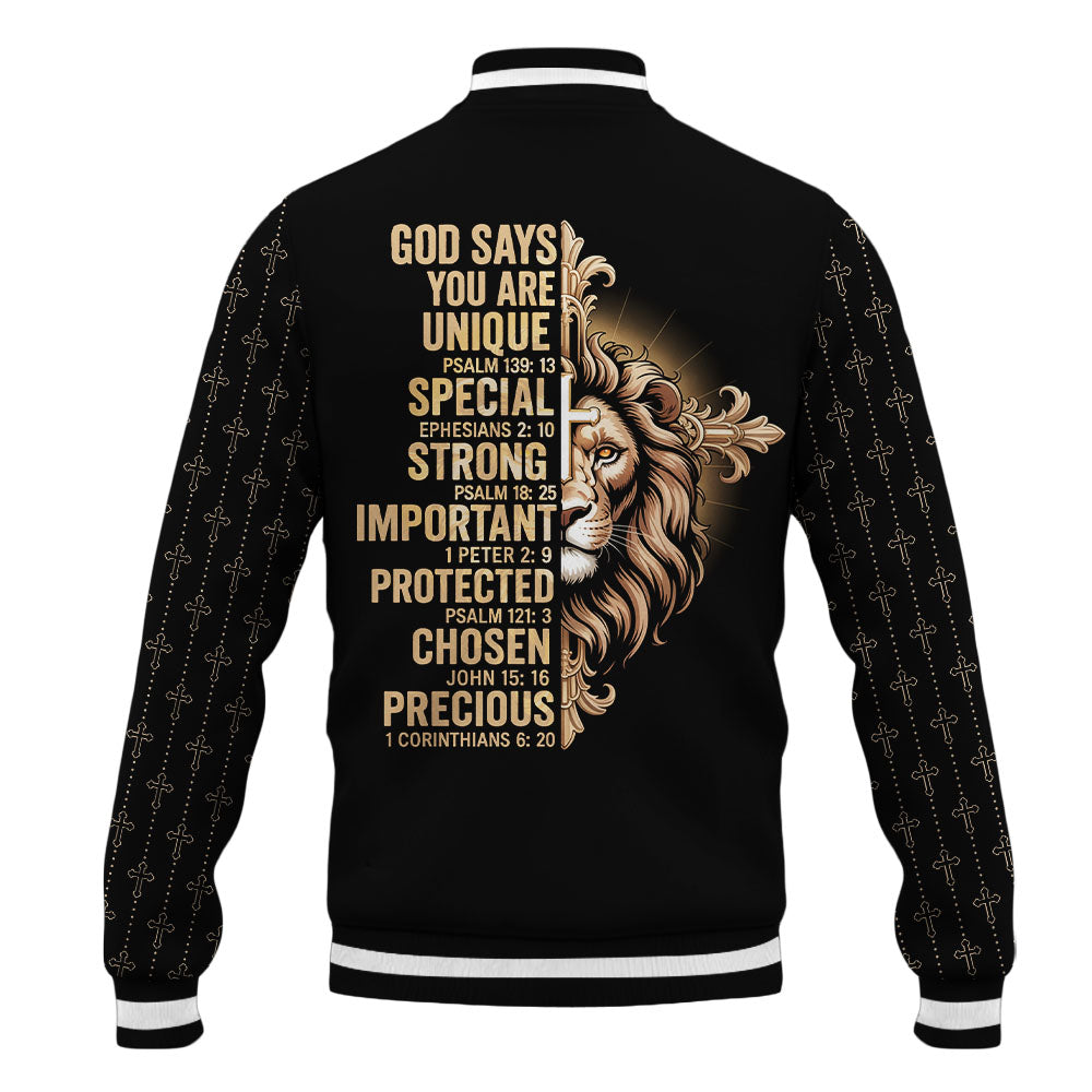 "God Say You Are" Baseball Jacket