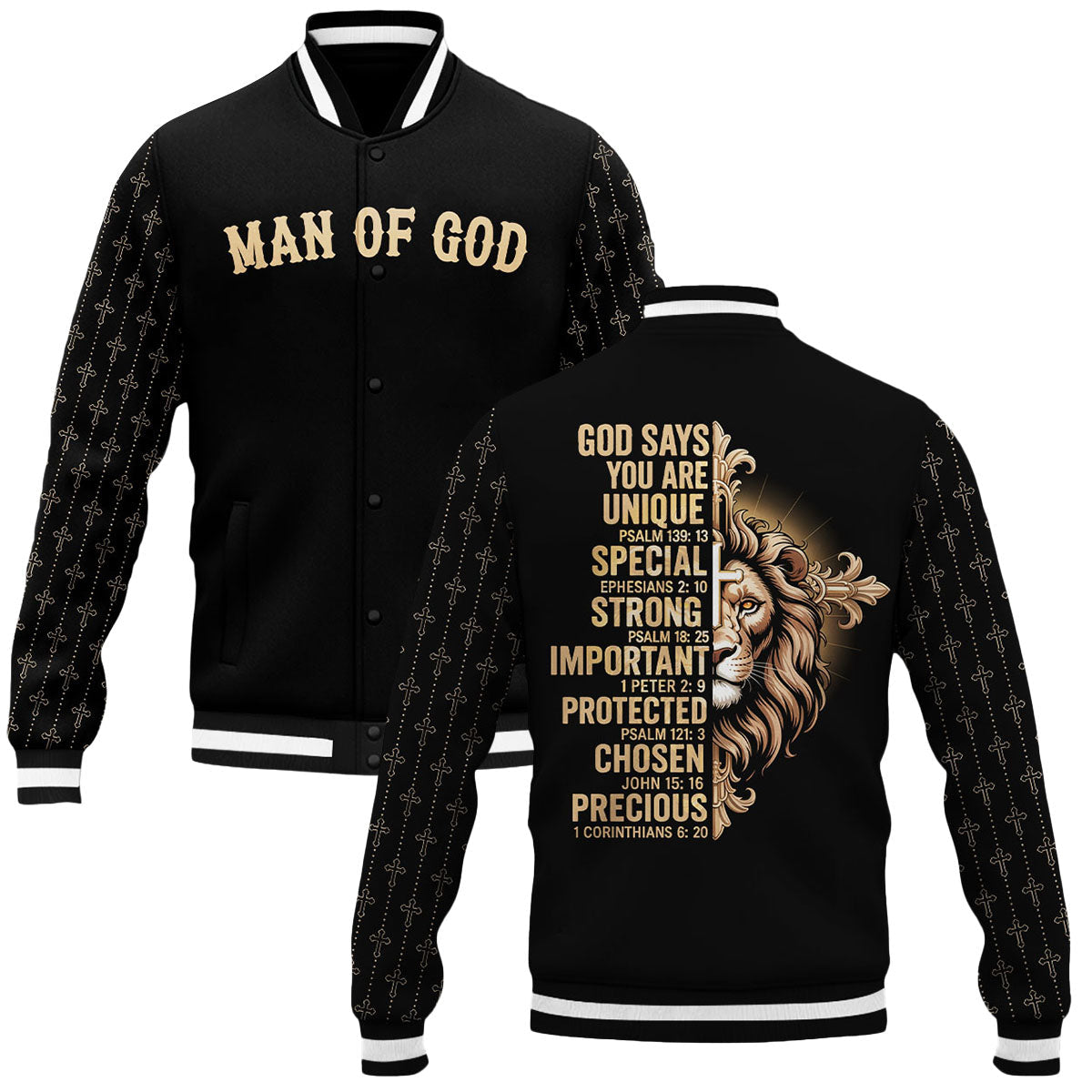 "God Say You Are" Baseball Jacket
