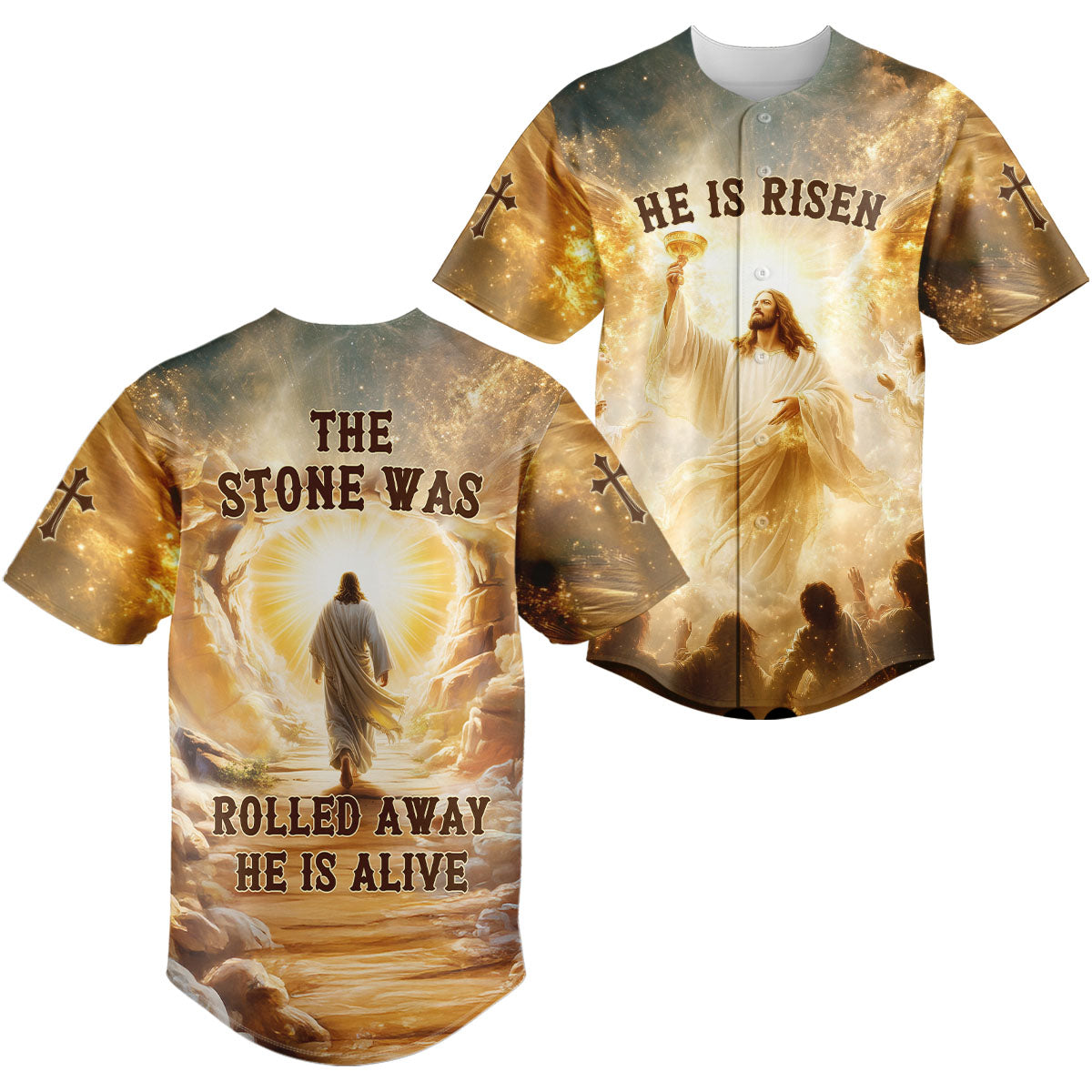 "He Is Alive" Baseball Jersey