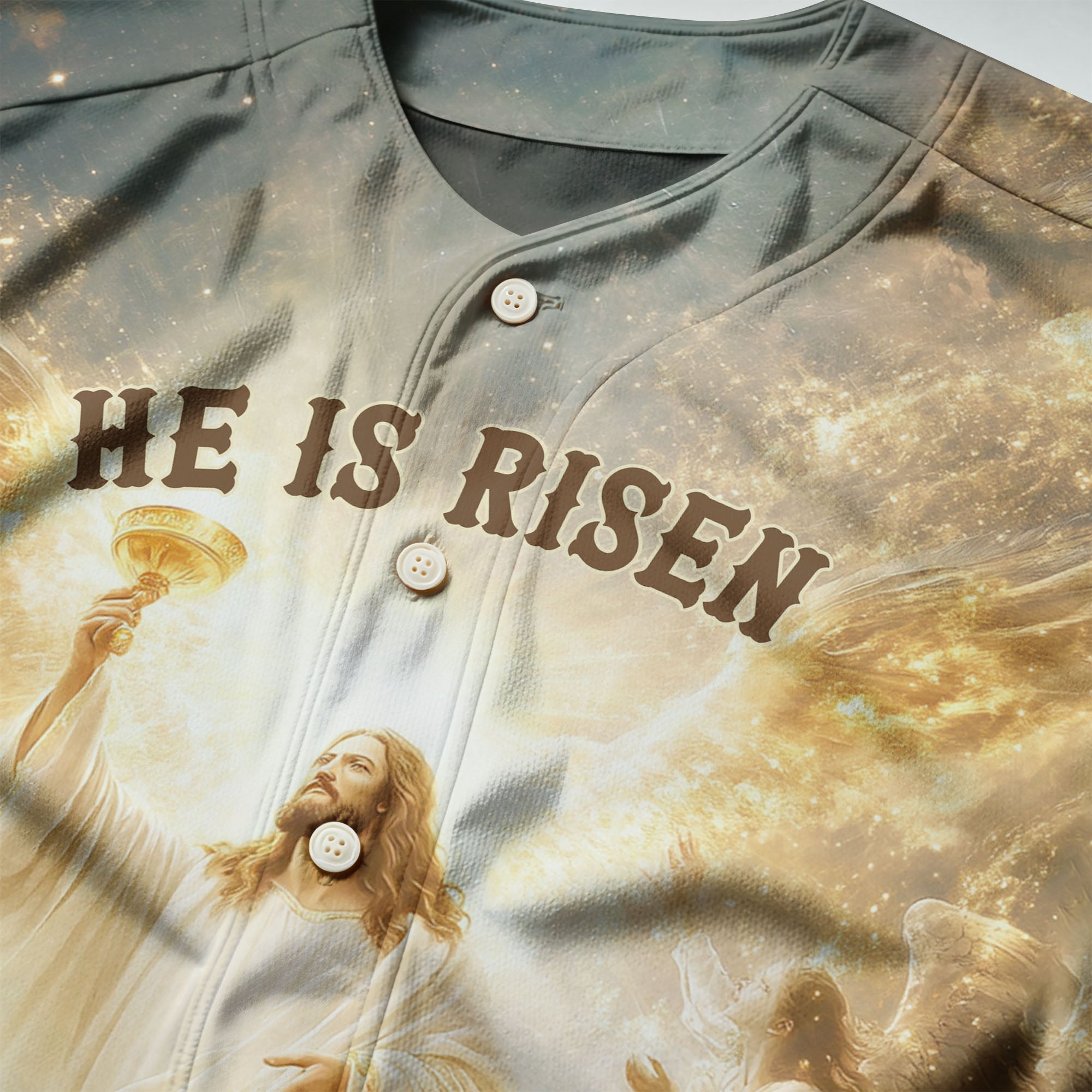 "He Is Alive" Baseball Jersey