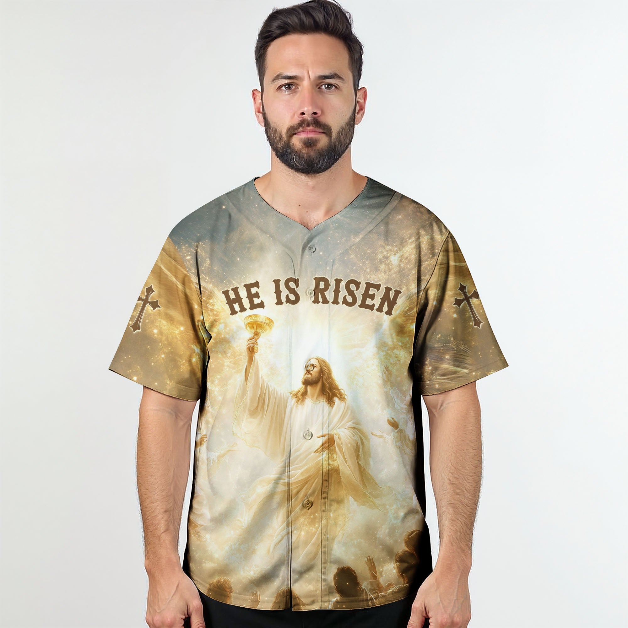"He Is Alive" Baseball Jersey