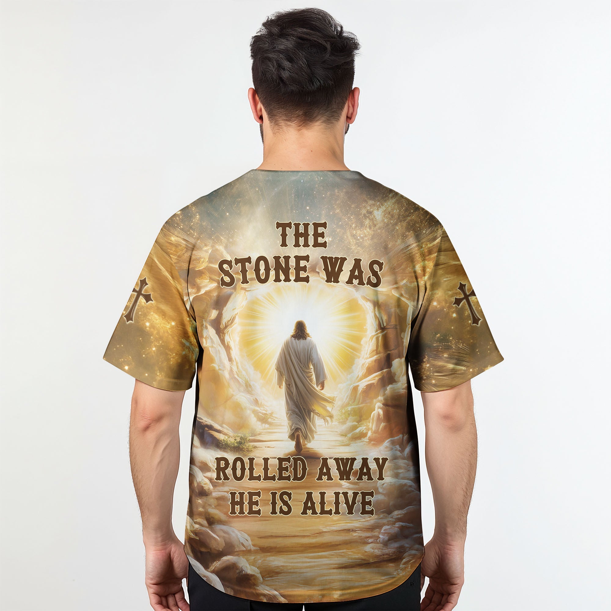 "He Is Alive" Baseball Jersey