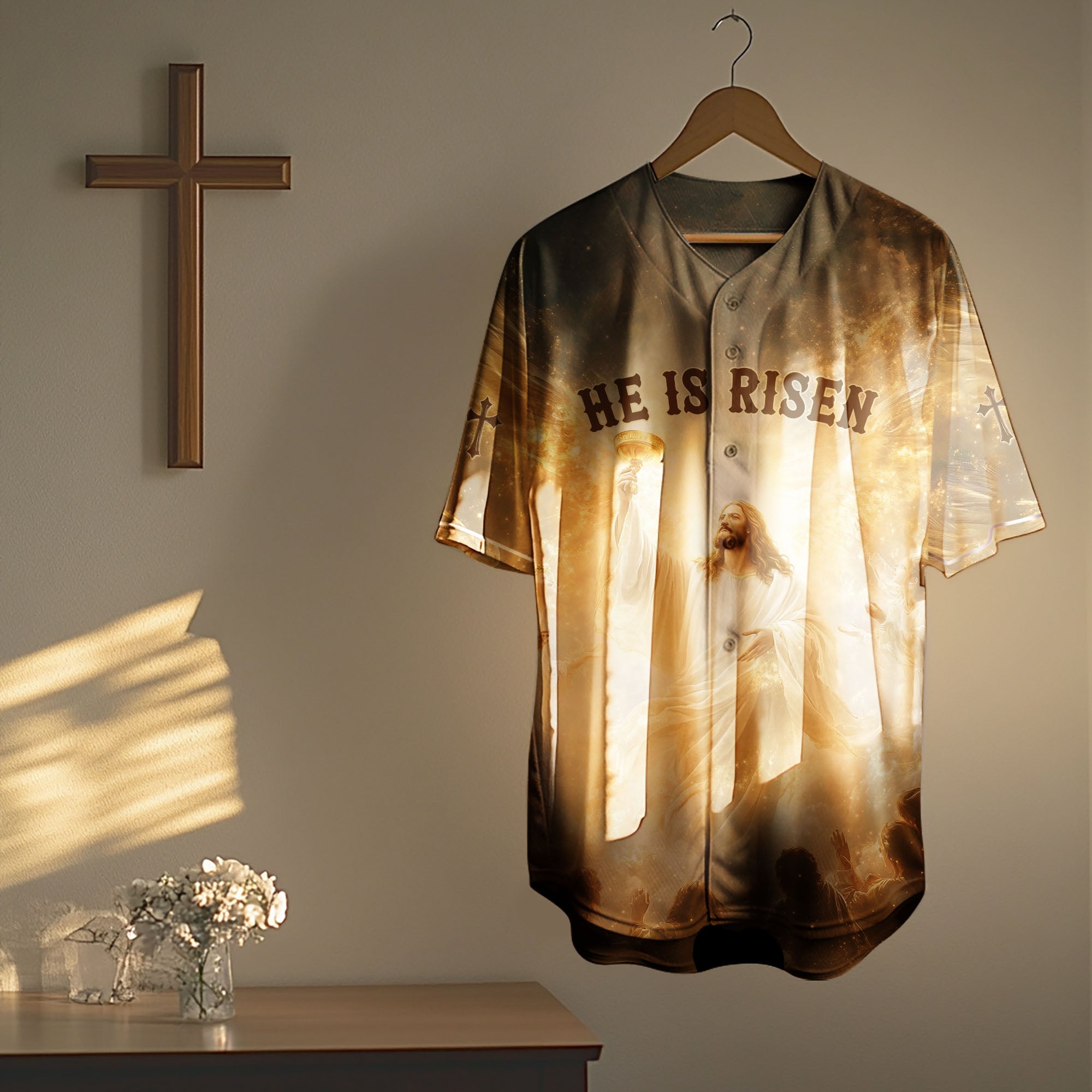 "He Is Alive" Baseball Jersey