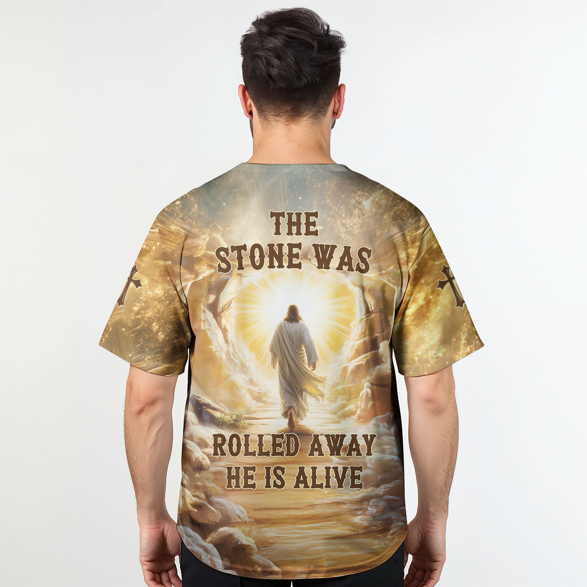 "He Is Alive" Baseball Jersey Personalized