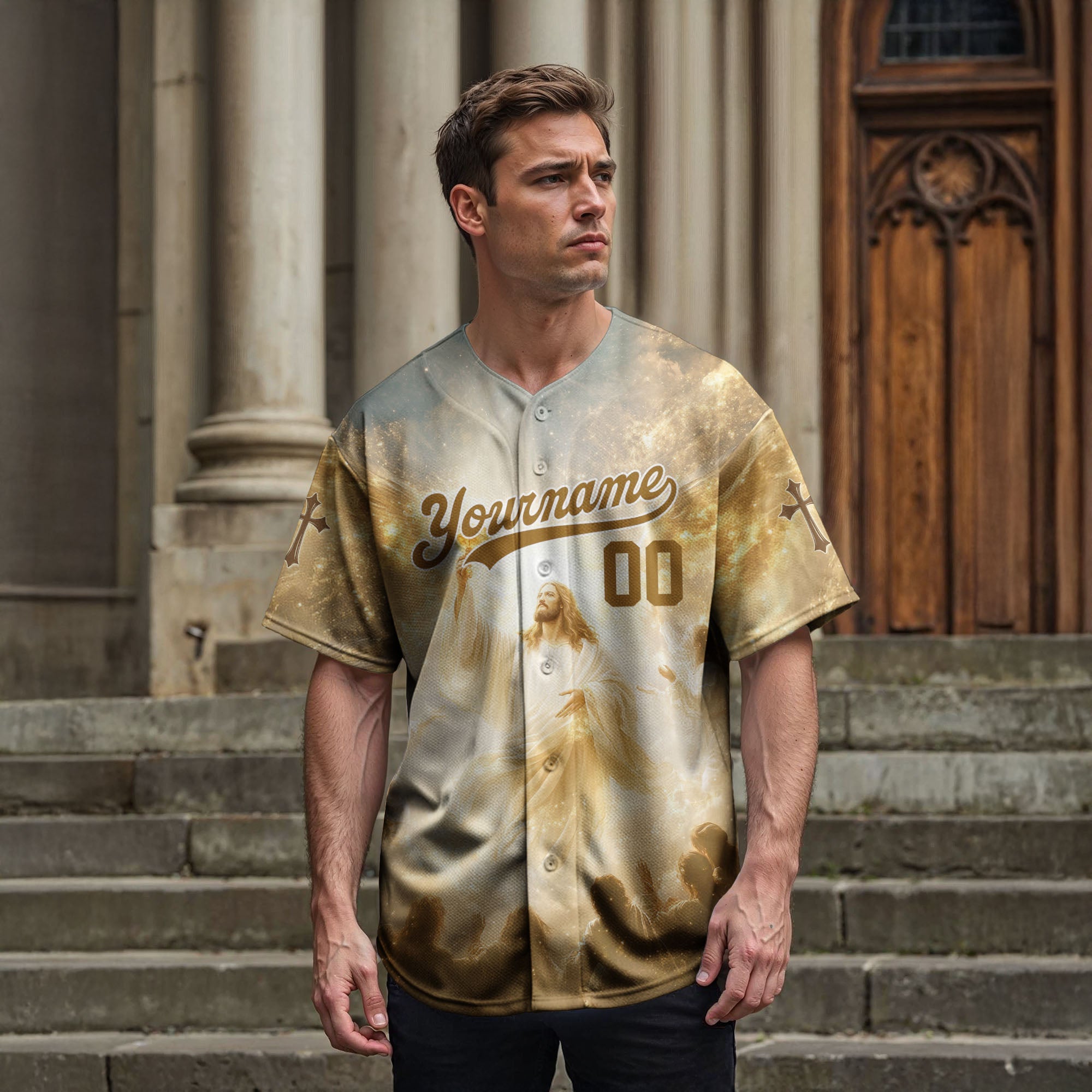 "He Is Alive" Baseball Jersey Personalized