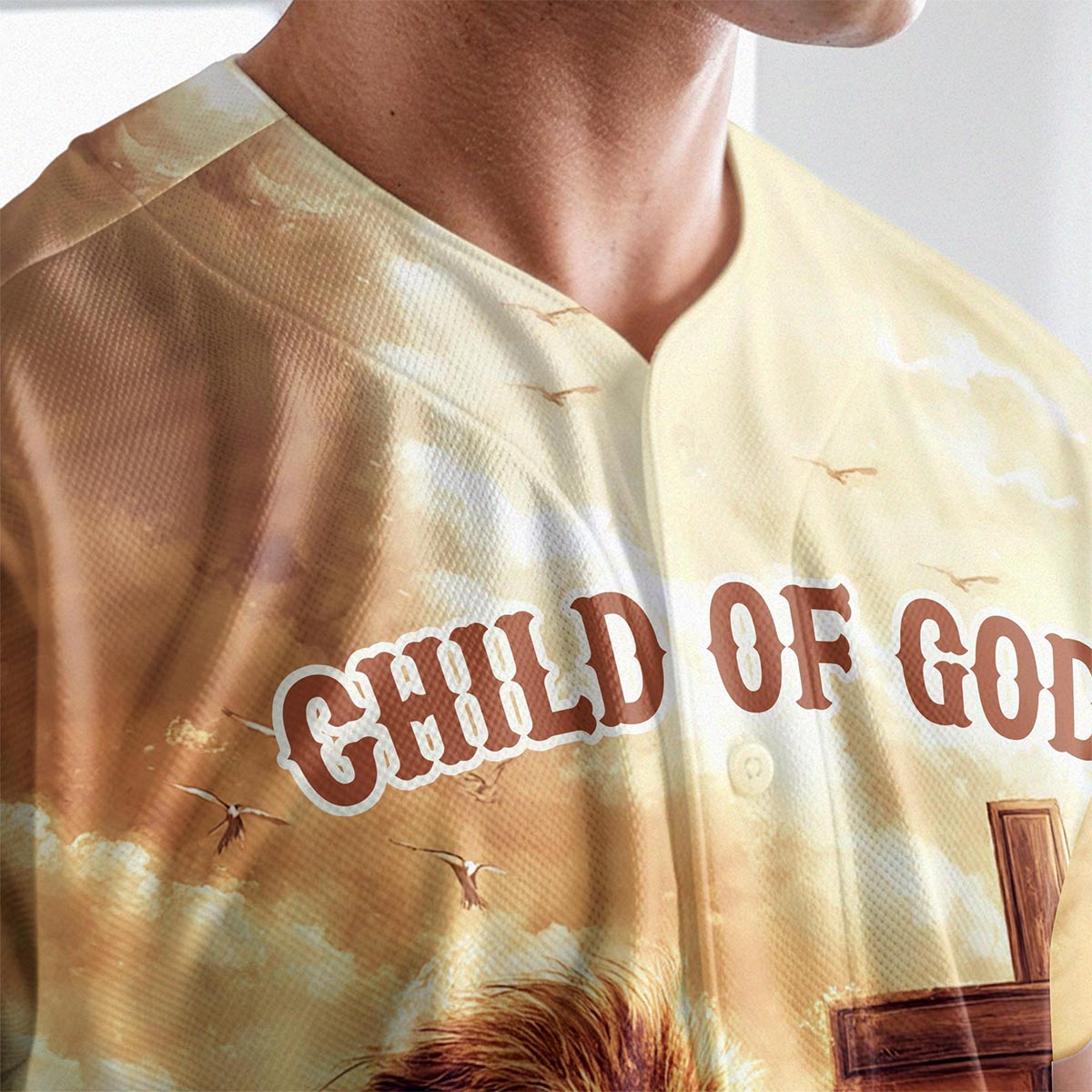 Be Strong and Courageous Custom Name Baseball Jersey