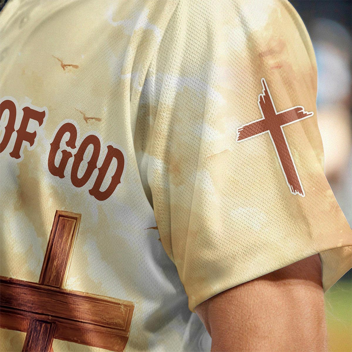 Be Strong and Courageous Custom Name Baseball Jersey