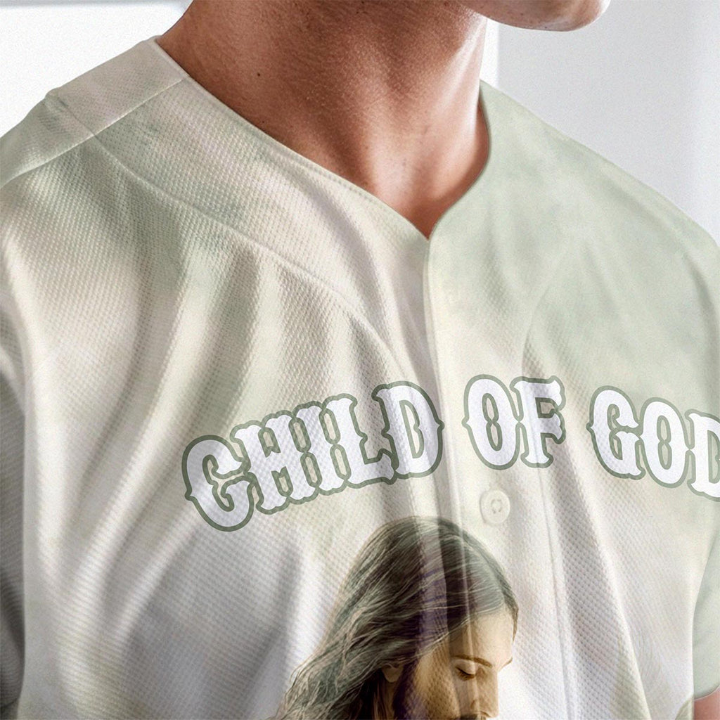 Child Of God Custom Name Baseball Jersey