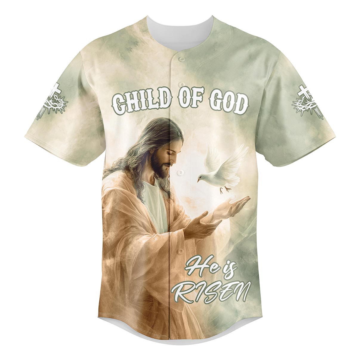 Child Of God Custom Name Baseball Jersey