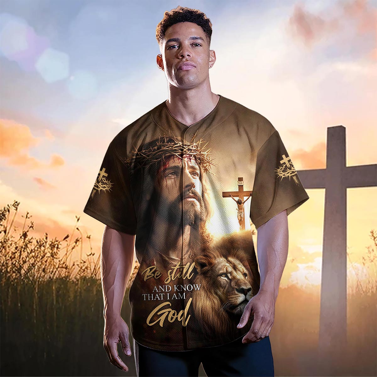 Be Still And Know That I Am God Baseball Jersey