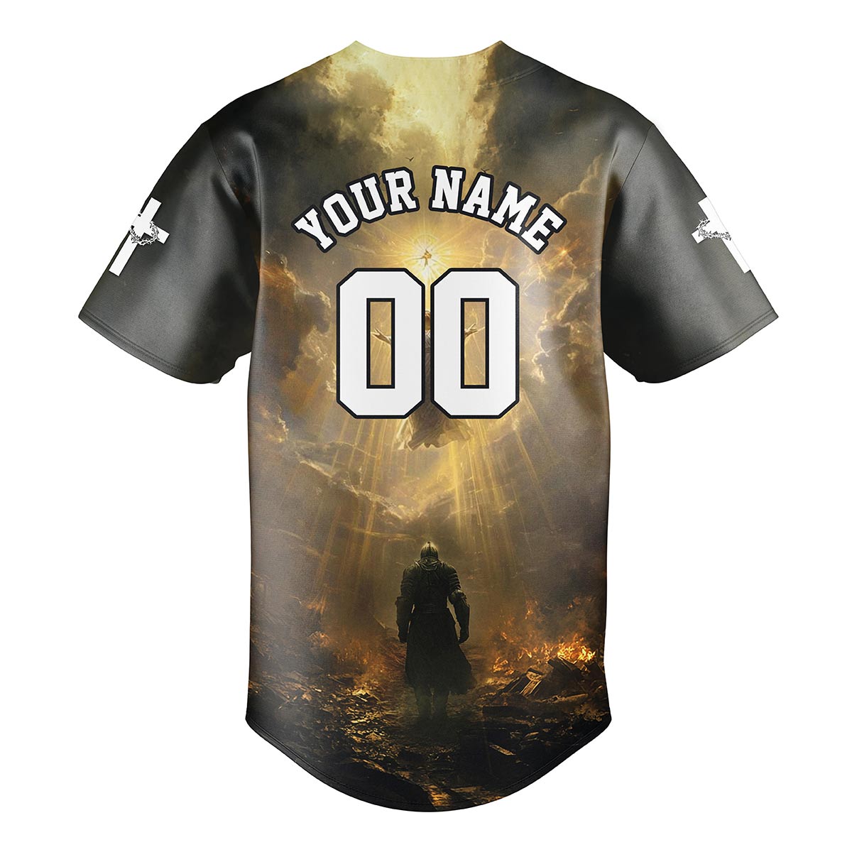 A Child Of God A Man Of Faith A Warrior Of Christ Baseball Jersey