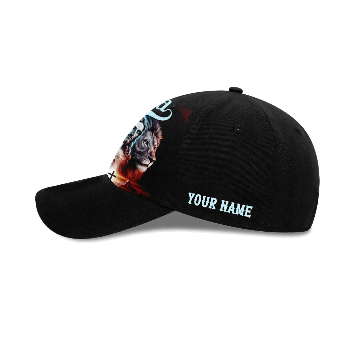 Man of god Jesus and Lion Baseball Cap