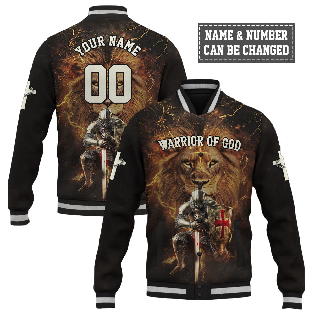Warrior Of God Divine Crusader Baseball Jacket