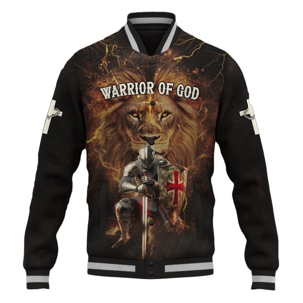Warrior Of God Divine Crusader Baseball Jacket