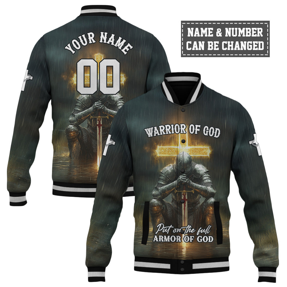 Put on the Full Armor of God Baseball Jacket