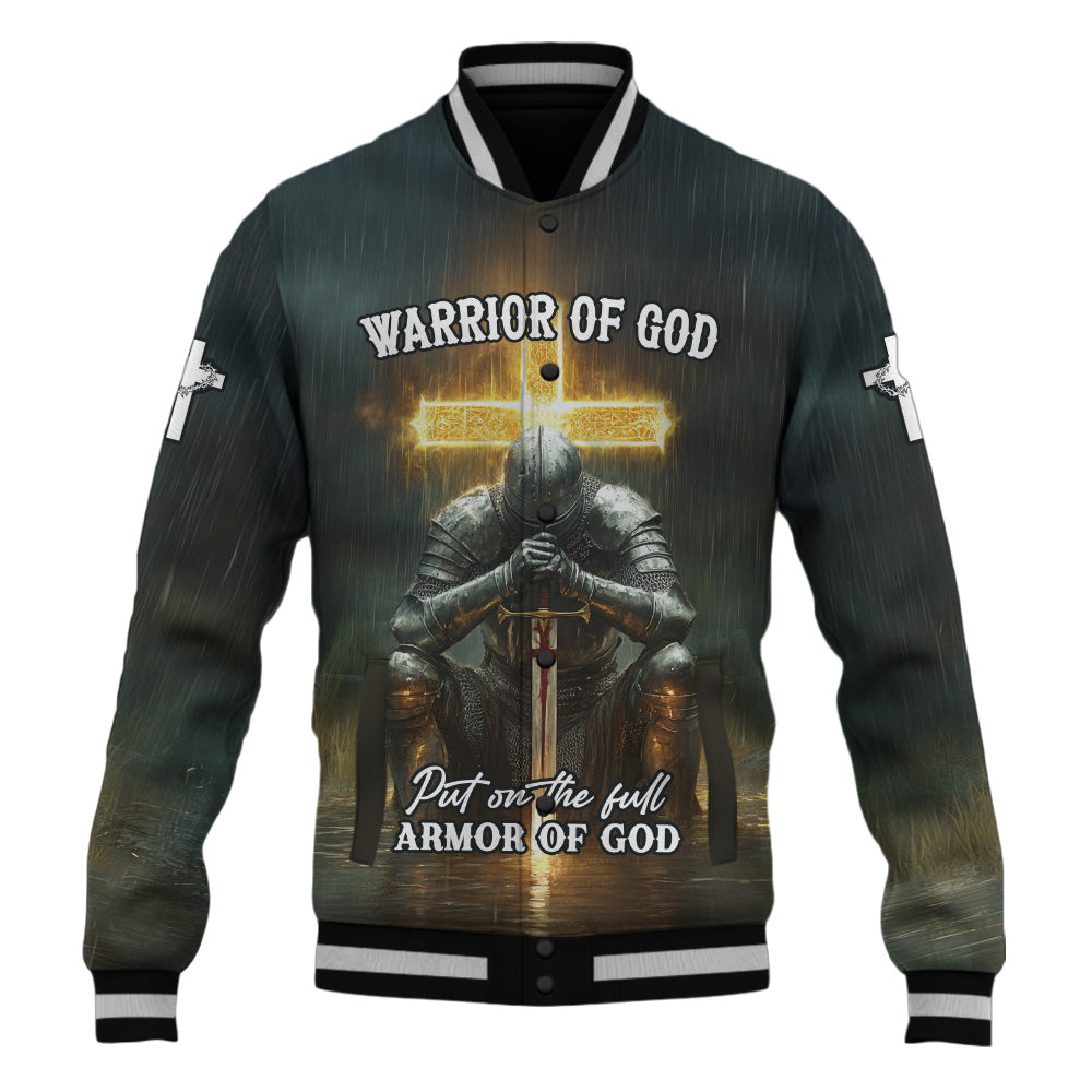 Put on the Full Armor of God Baseball Jacket