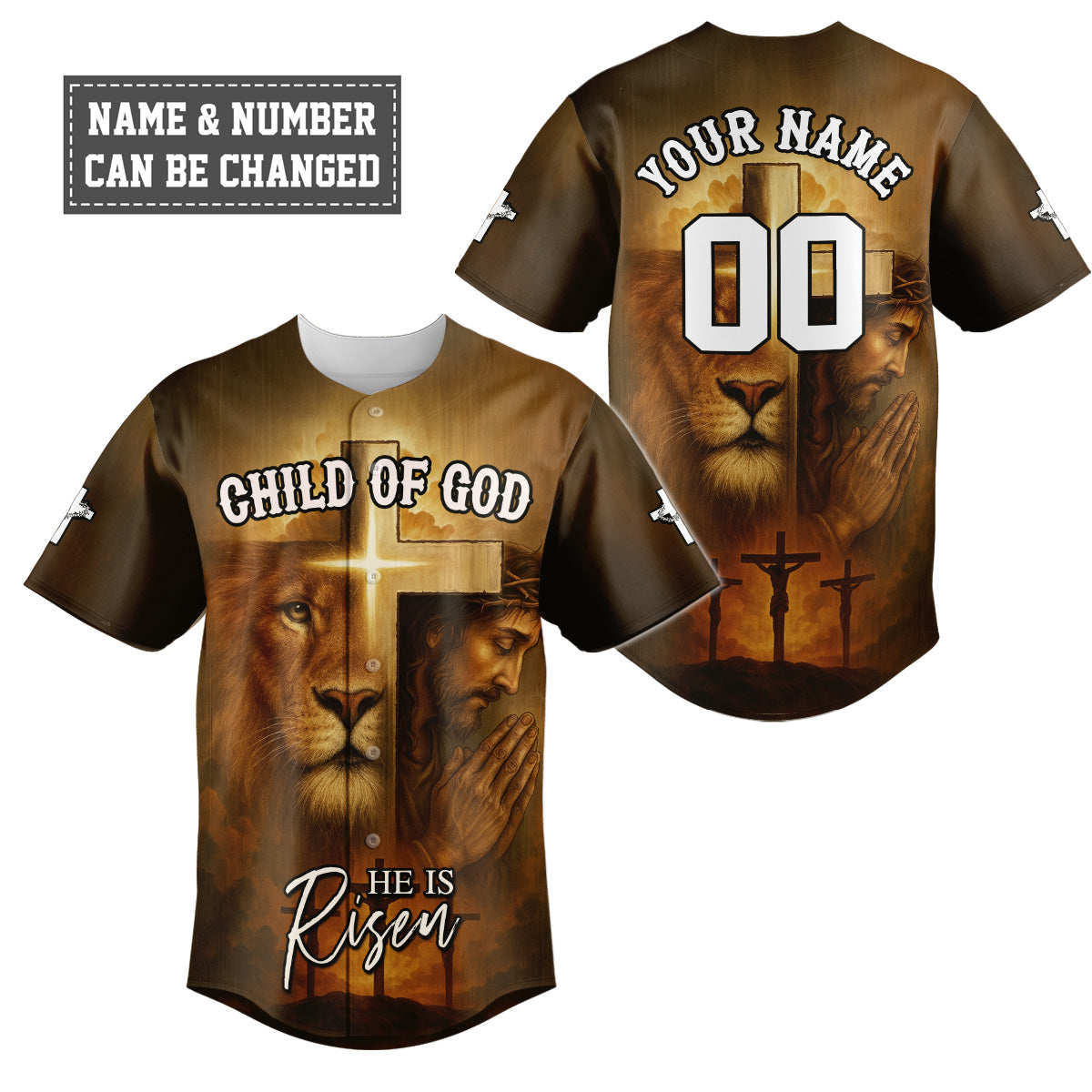 Child Of God He is risen Baseball Jersey