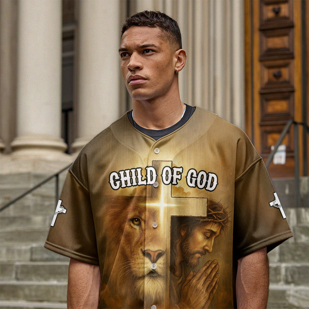 Child Of God He is risen Baseball Jersey