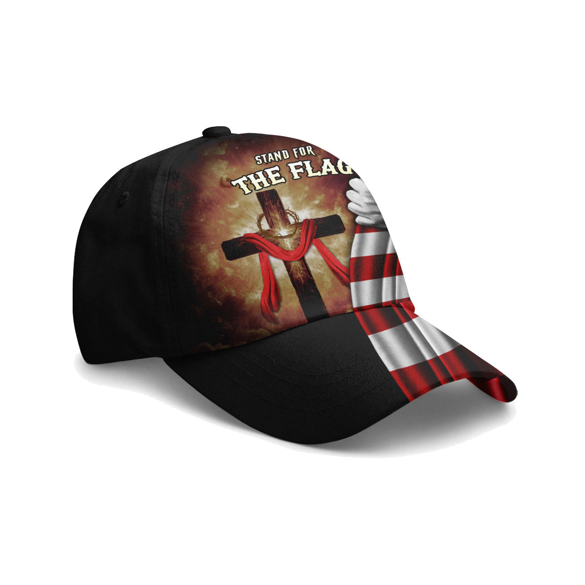 Stand for the Flag Kneel for the Cross Baseball Cap
