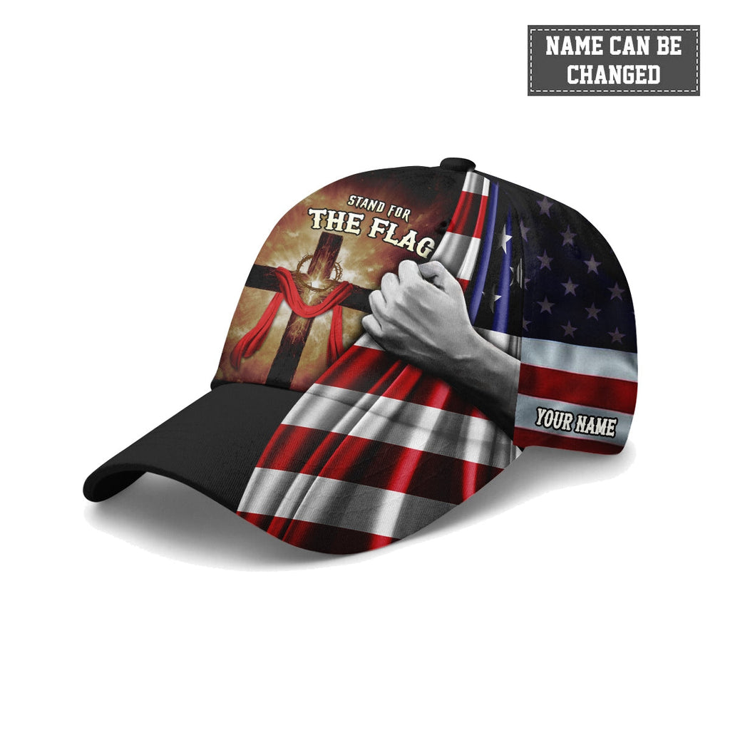 Stand for the Flag Kneel for the Cross Baseball Cap