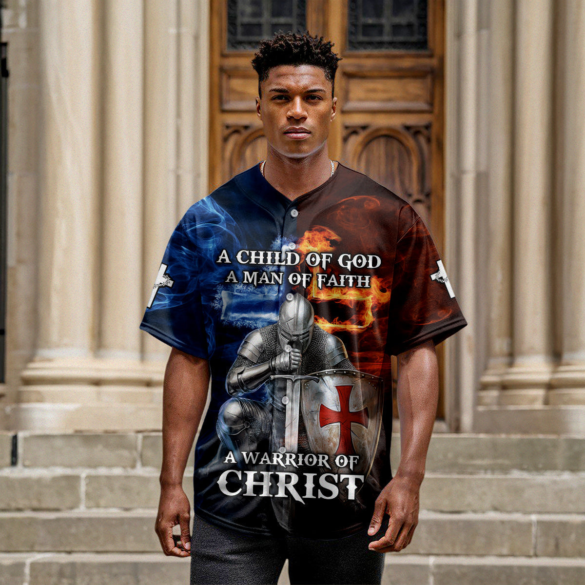 A Child of God A man of Faith Custom Name Baseball Jersey